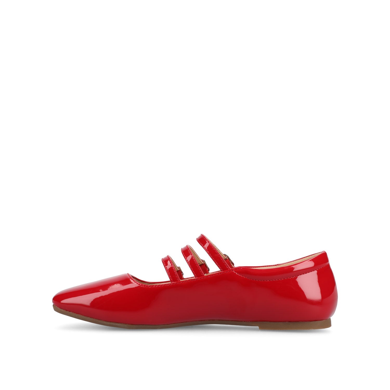 DARLIN STATEMENT FLATS IN WIDE - Red Patent
