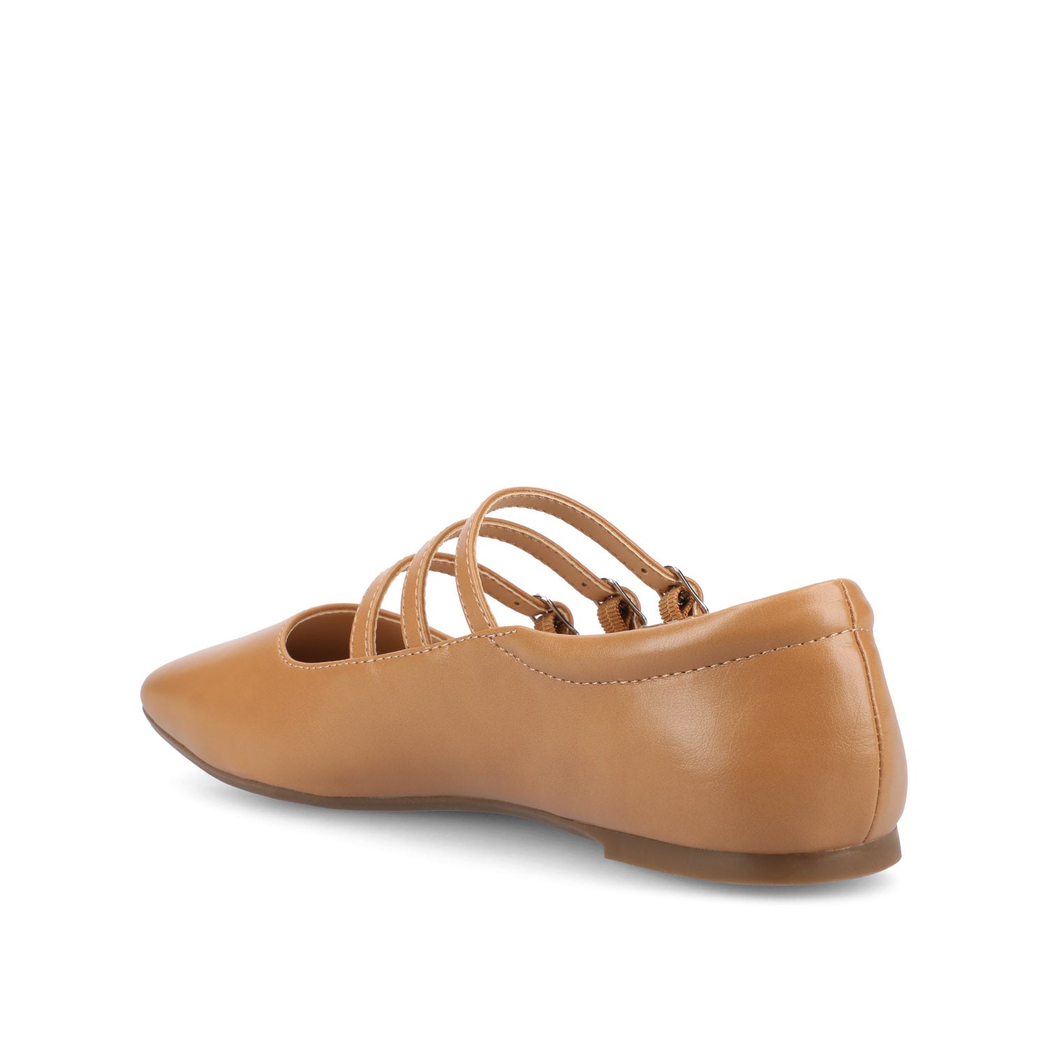 DARLIN VEGAN LEATHER FLATS IN WIDE