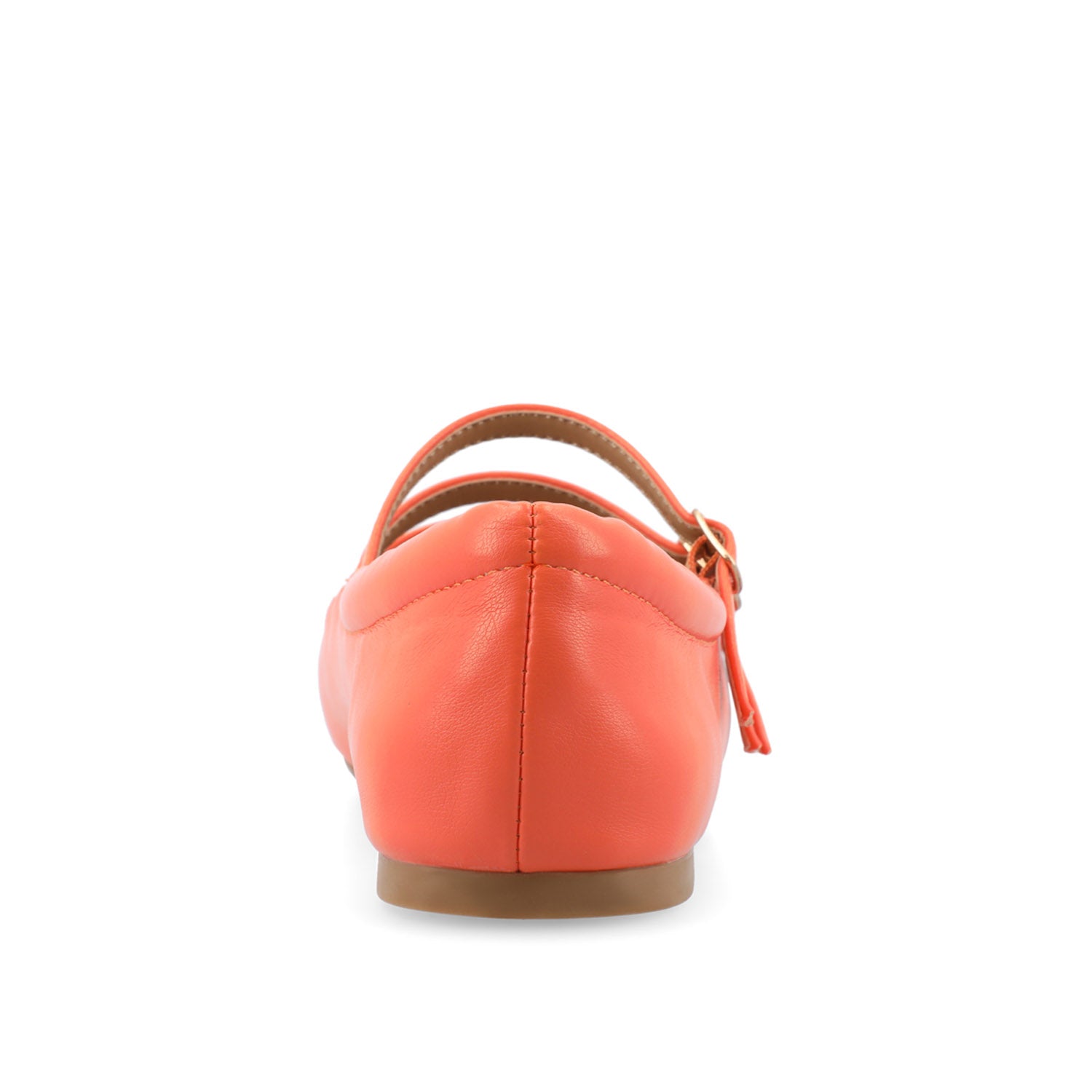 DARLIN FAUX LEATHER FLATS IN WIDE