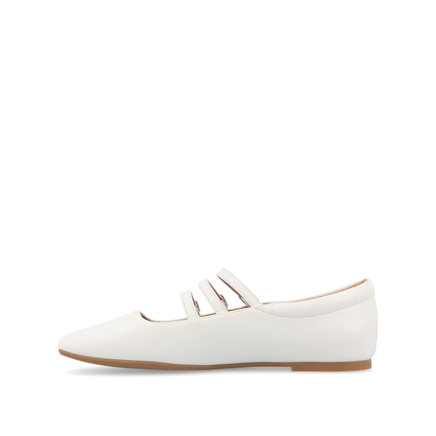 DARLIN VEGAN LEATHER FLATS IN WIDE