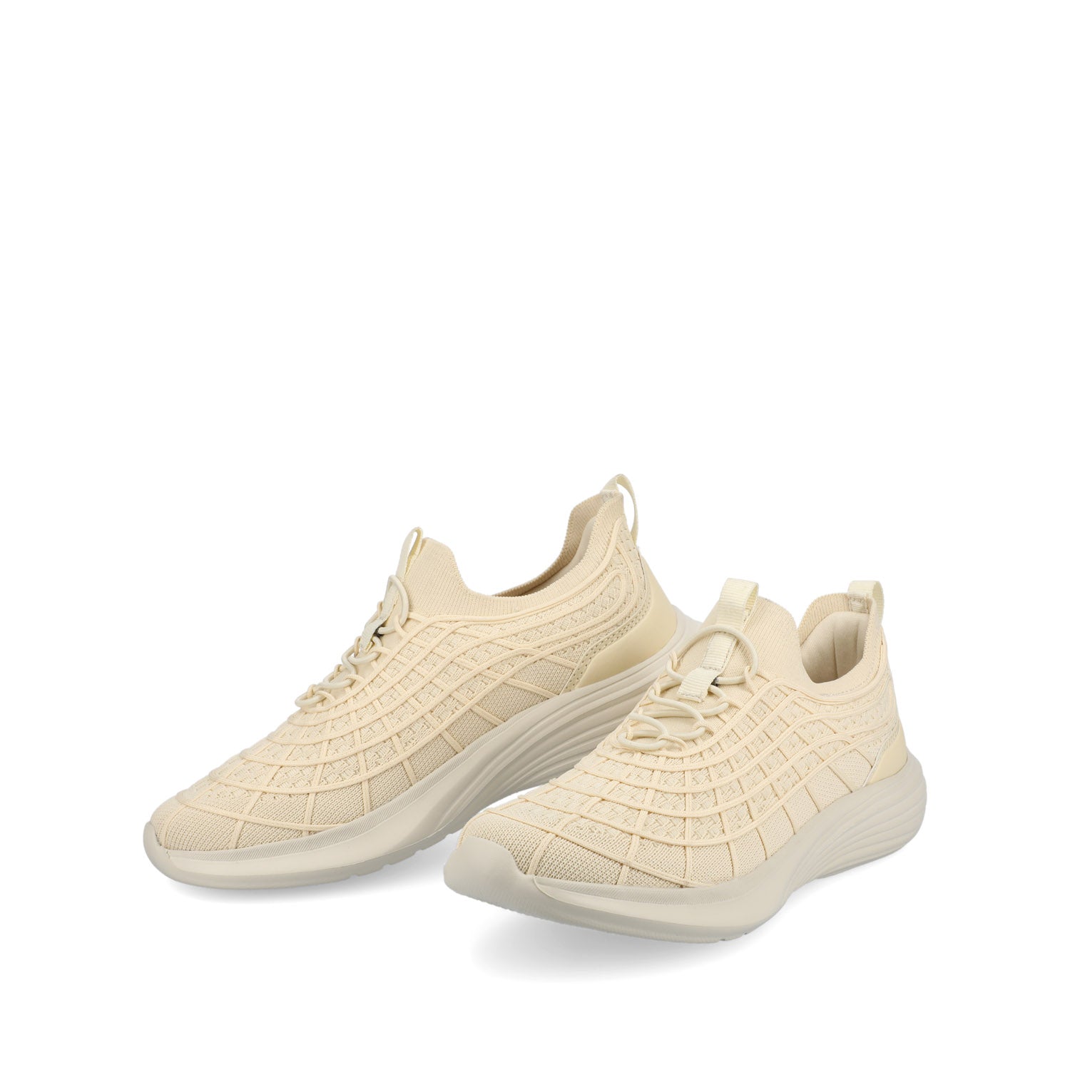 DASHA CASUAL SNEAKERS - Beige Knit