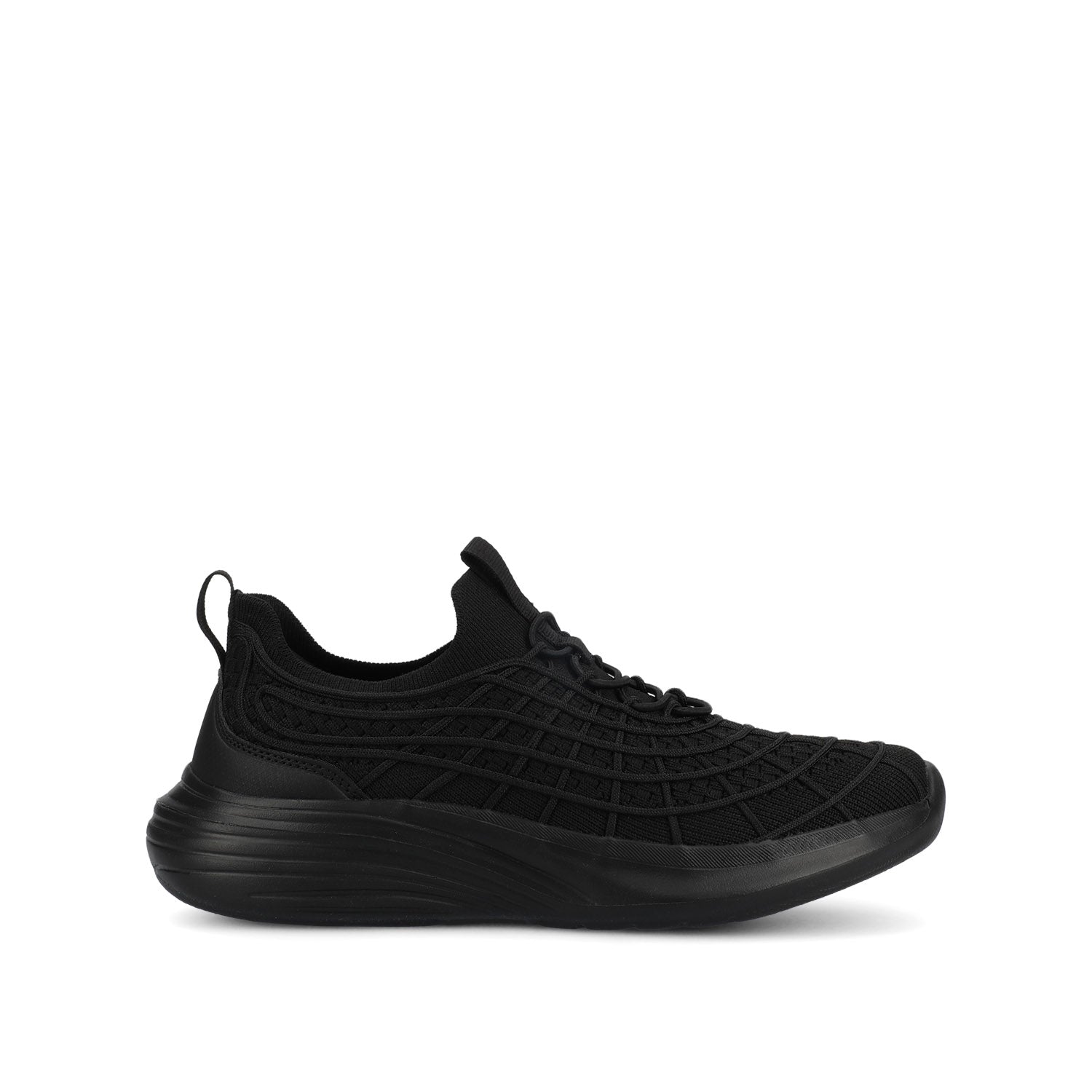 DASHA CASUAL SNEAKERS - Black Knit