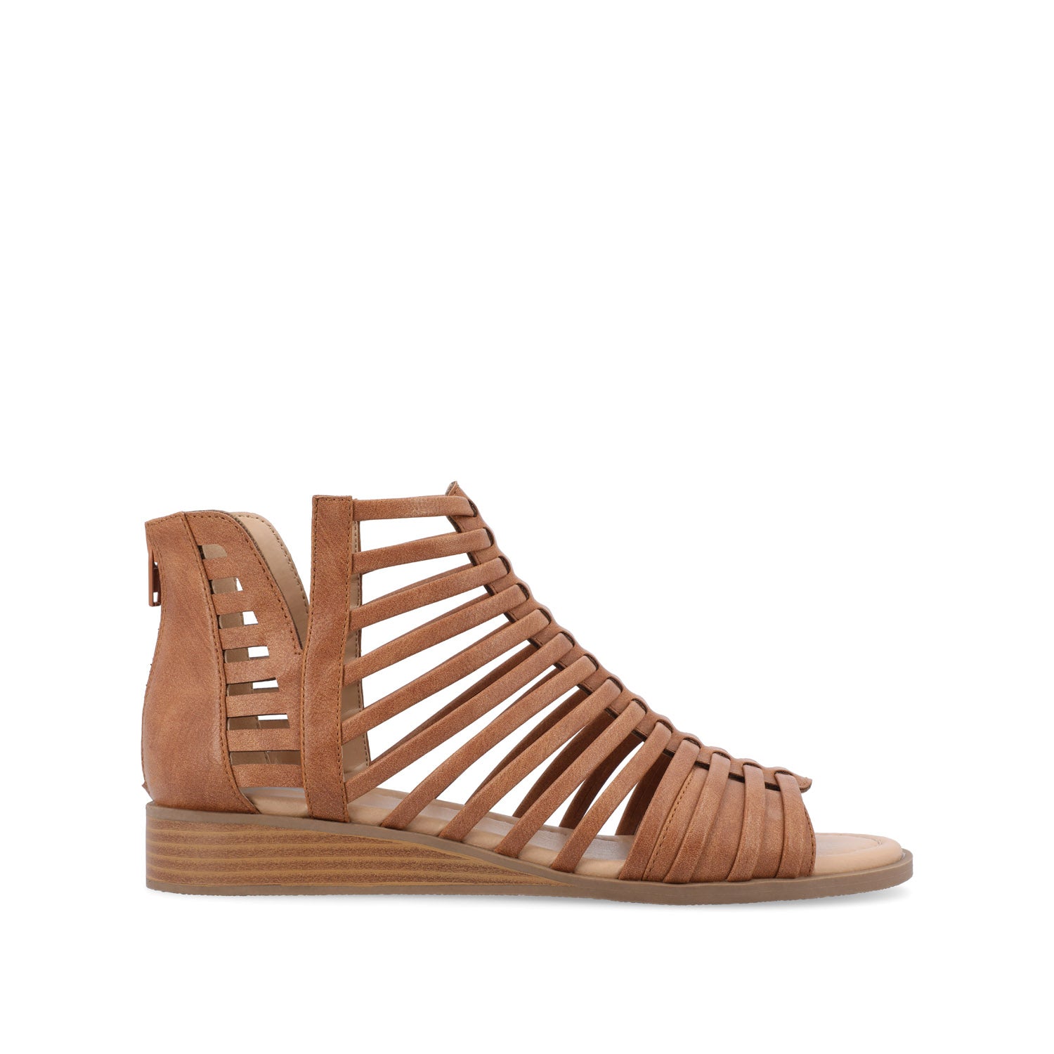 DELILAH GLADIATOR SANDALS IN VEGAN LEATHER - Brown