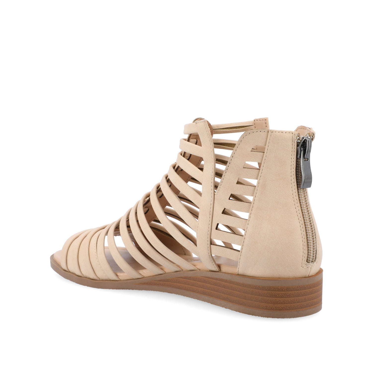 DELILAH GLADIATOR SANDALS IN VEGAN LEATHER - Nude