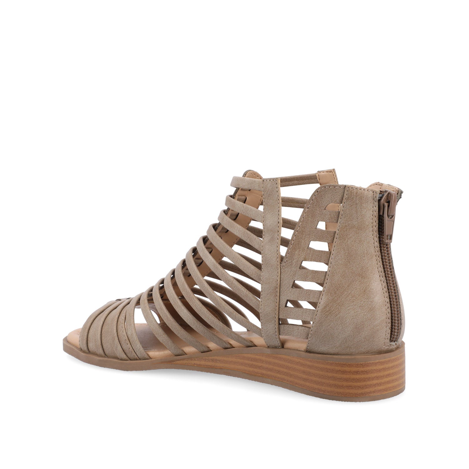 DELILAH GLADIATOR SANDALS IN VEGAN LEATHER - Tan