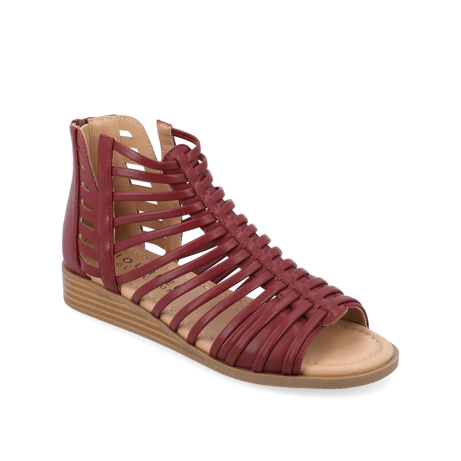 DELILAH GLADIATOR SANDALS IN WIDE - Wine