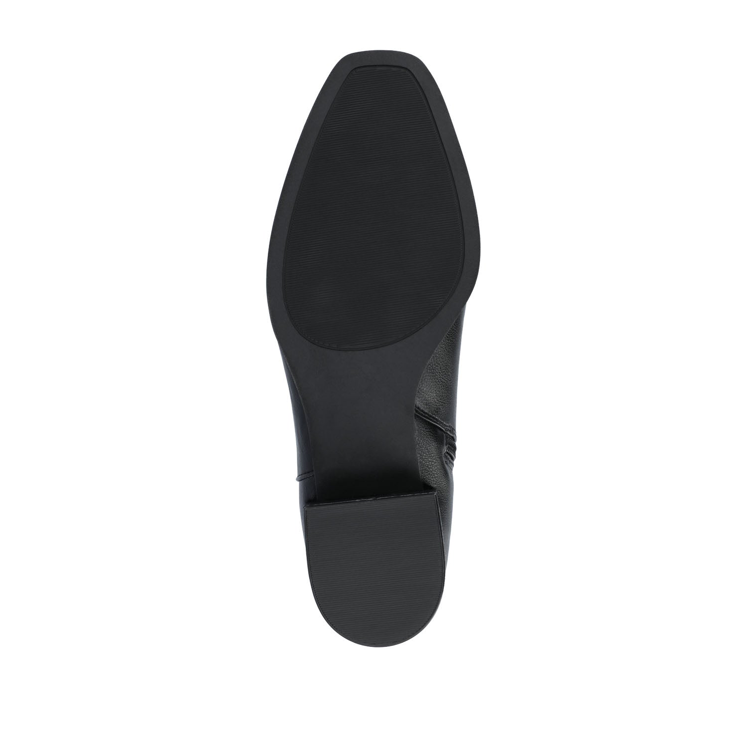 DEVRI KNEE HIGH BOOTS IN VEGAN LEATHER - Black