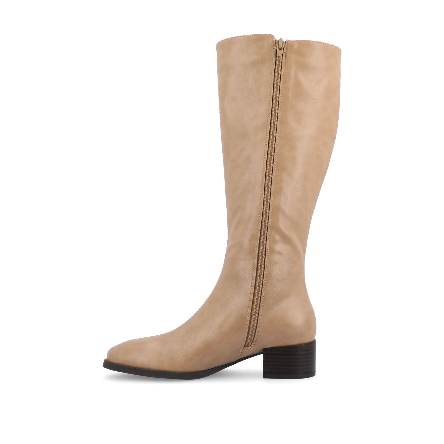 DEVRI KNEE HIGH BOOTS IN VEGAN LEATHER