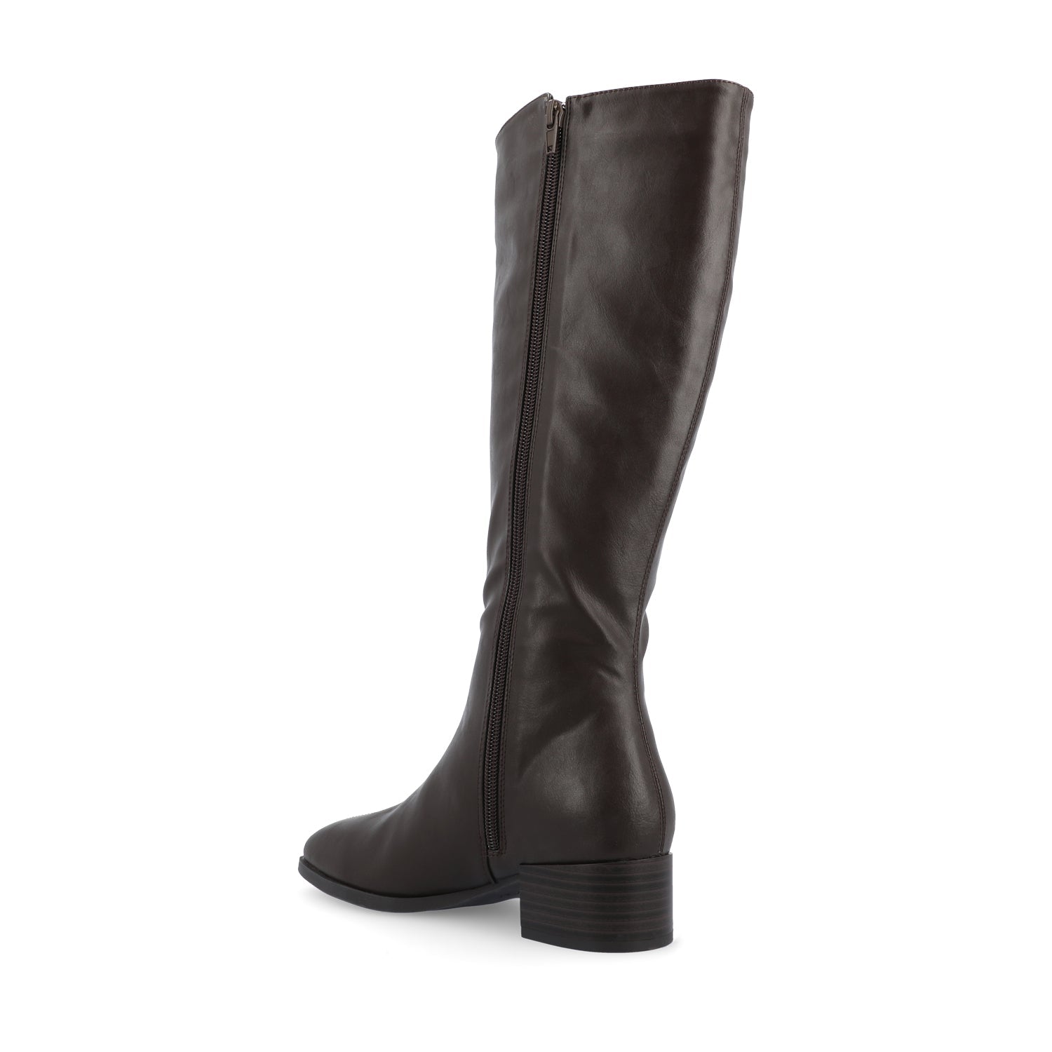 DEVRI KNEE HIGH BOOTS IN WIDE CALF - Brown