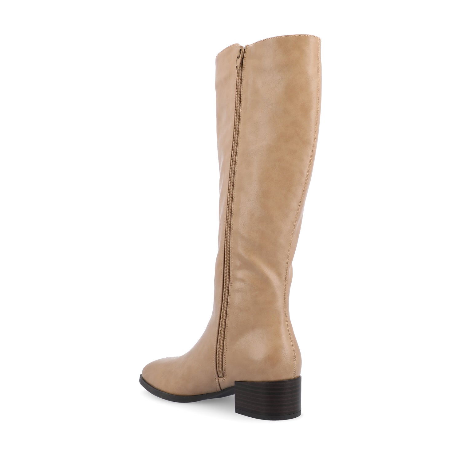 DEVRI KNEE HIGH BOOTS IN WIDE CALF - Tan