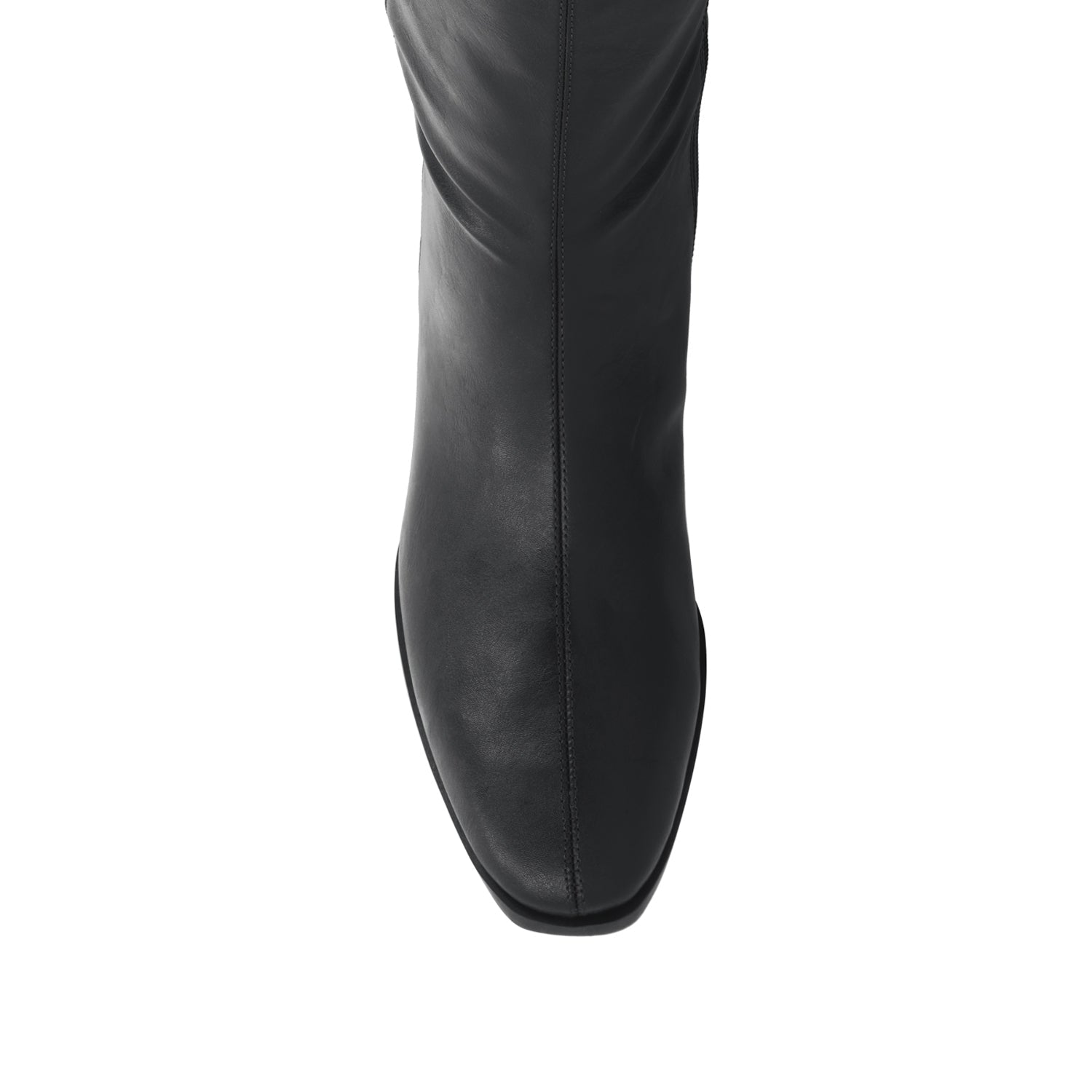 DEVRI KNEE HIGH BOOTS IN EXTRA WIDE CALF - Black Suede