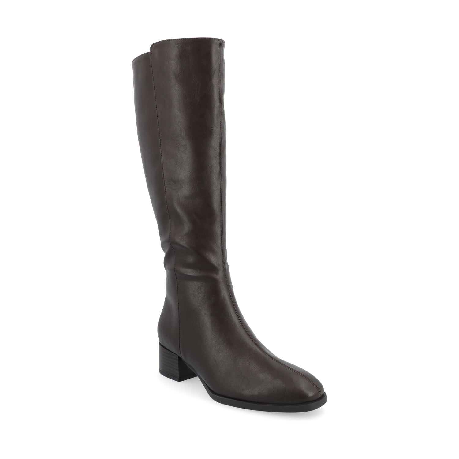 DEVRI KNEE HIGH BOOTS IN EXTRA WIDE CALF - Brown