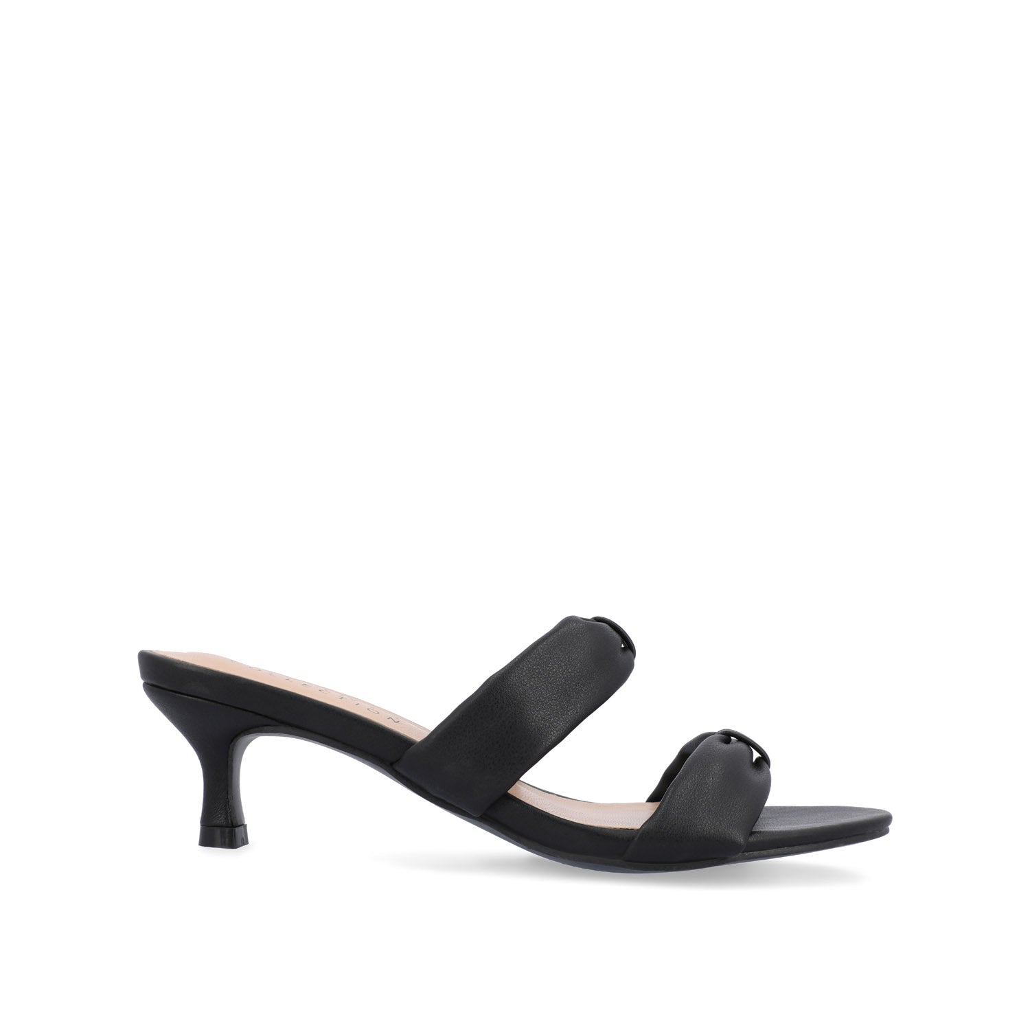 DYLLAN KITTEN HEELS IN VEGAN LEATHER - Black