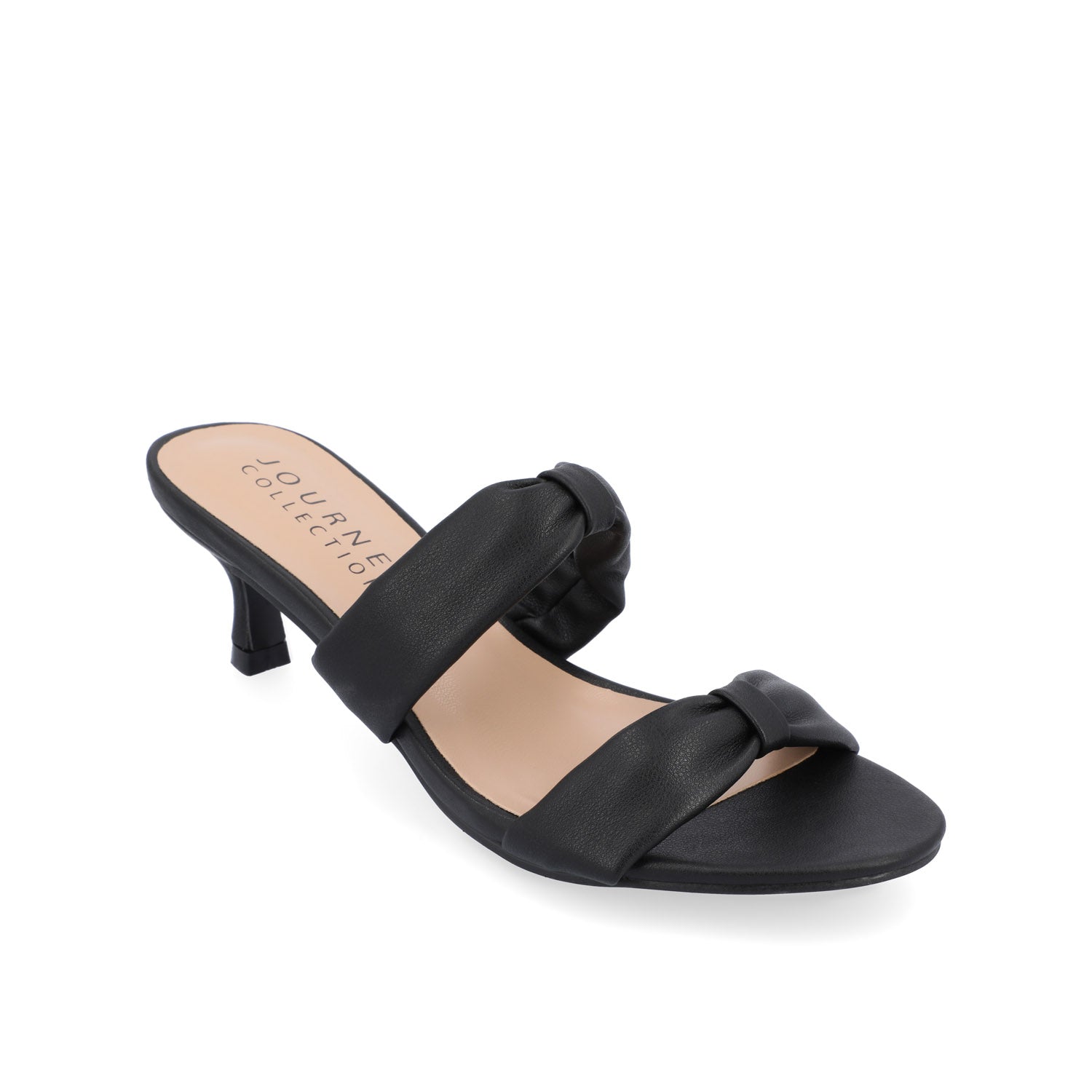 DYLLAN KITTEN HEELS IN VEGAN LEATHER - Black
