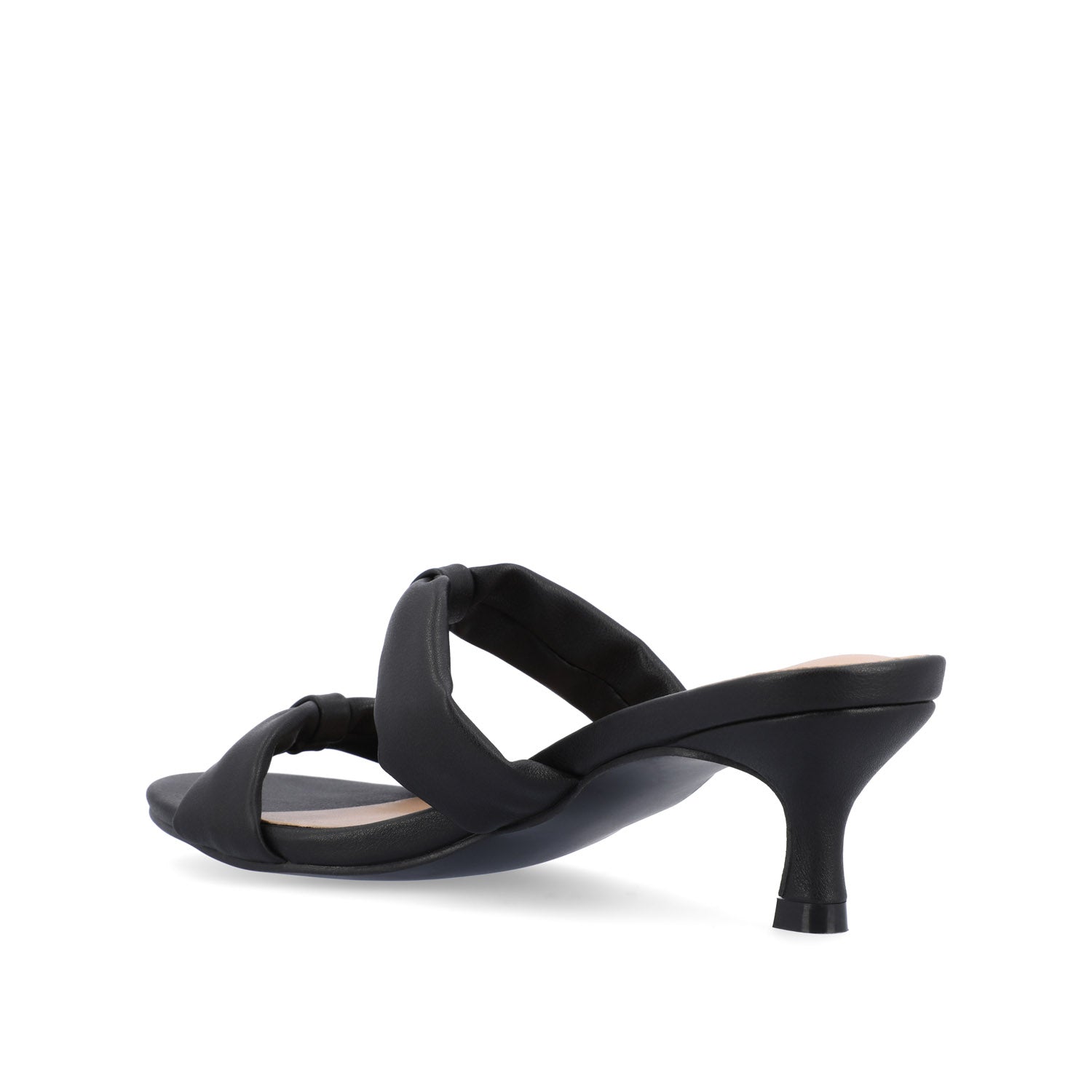 DYLLAN KITTEN HEELS IN VEGAN LEATHER - Black