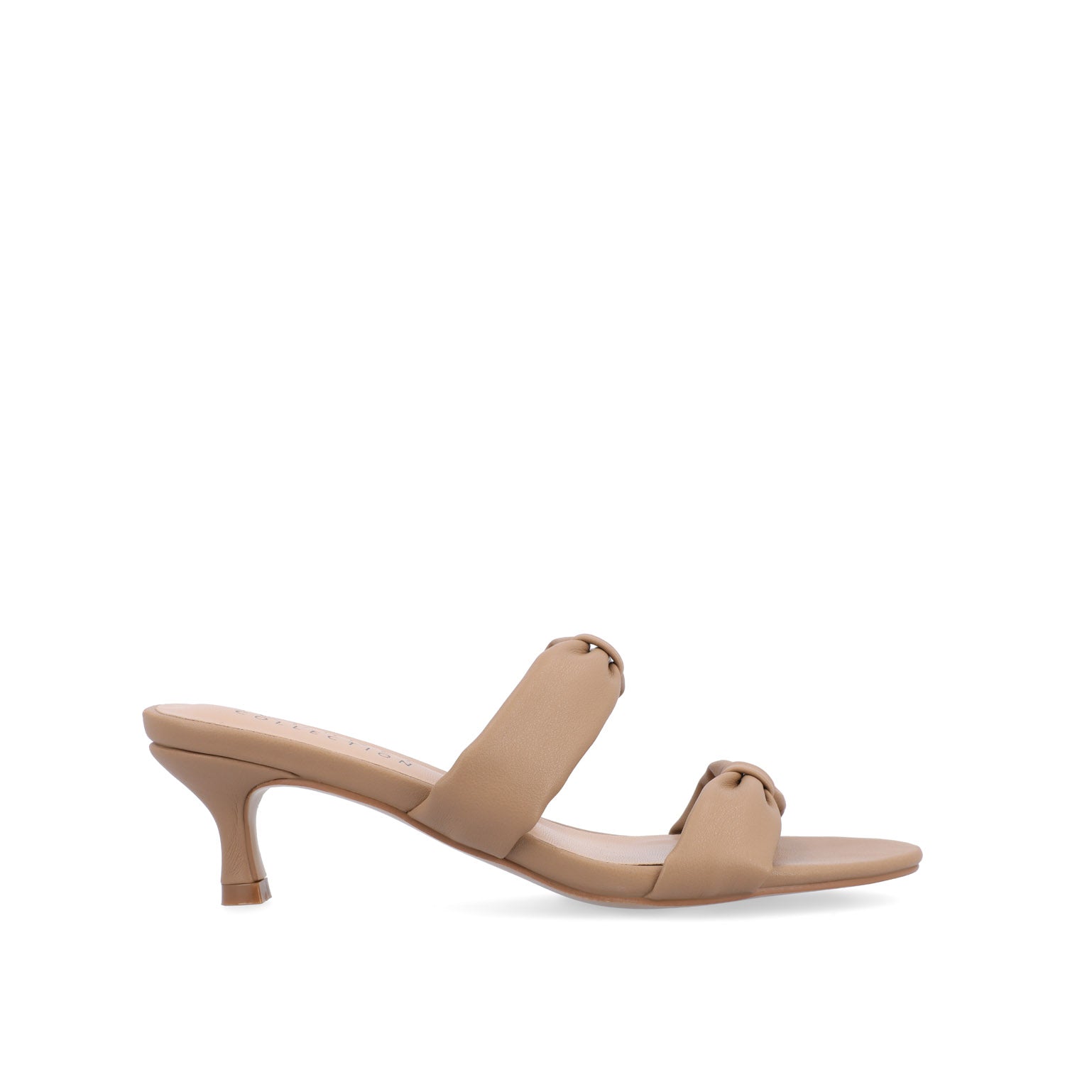 DYLLAN KITTEN HEELS IN VEGAN LEATHER - Taupe