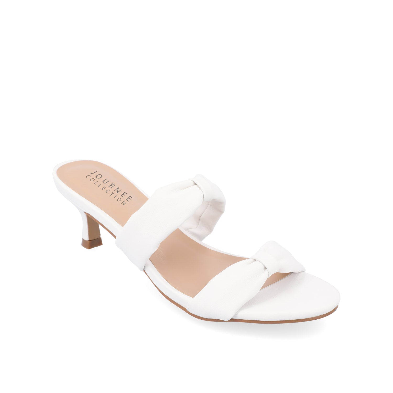 DYLLAN KITTEN HEELS IN VEGAN LEATHER - White