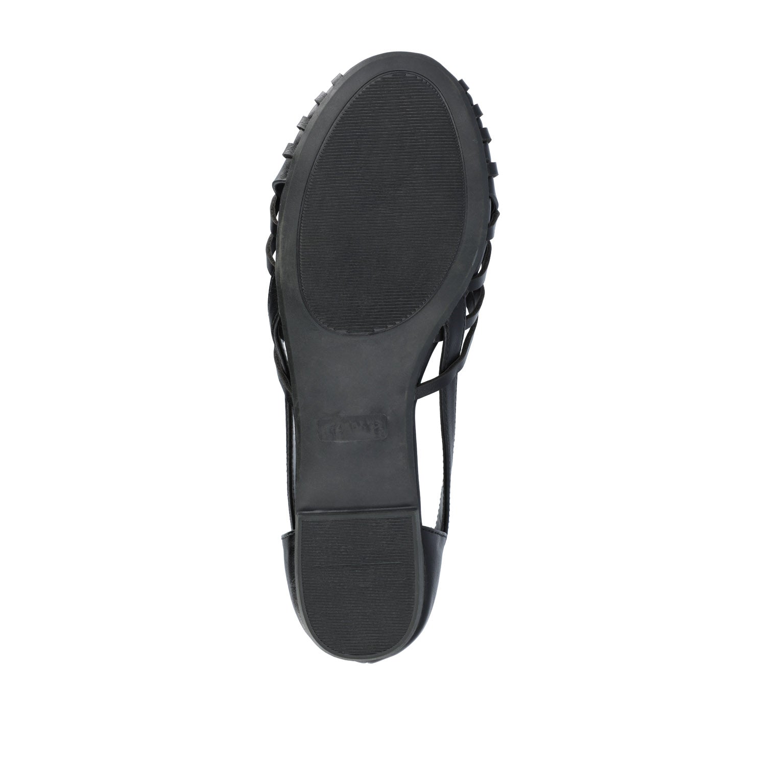 EKKO VEGAN LEATHER FLATS IN WIDE - Black