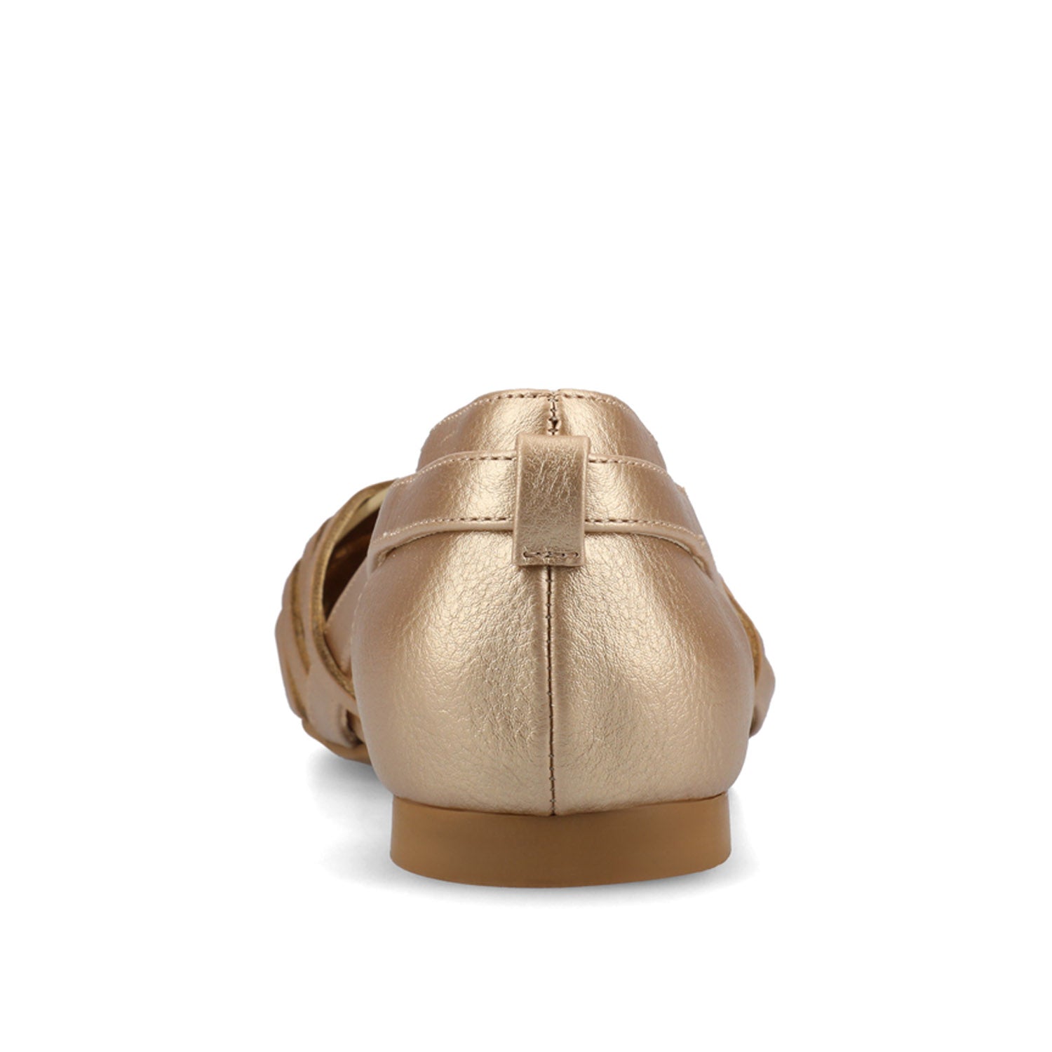 EKKO WOVEN FLATS IN METALLIC - Champagne PU