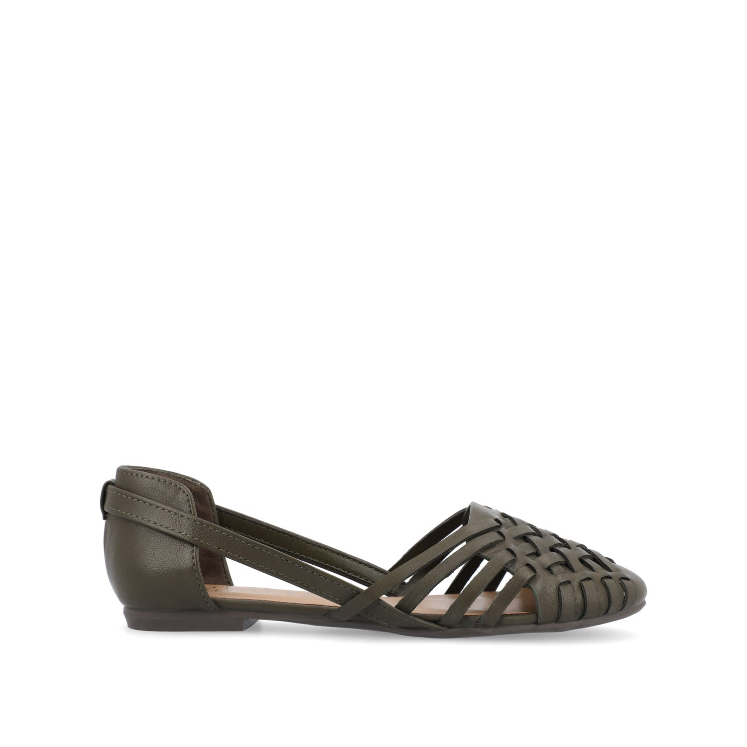 EKKO WOVEN FLATS IN VEGAN LEATHER