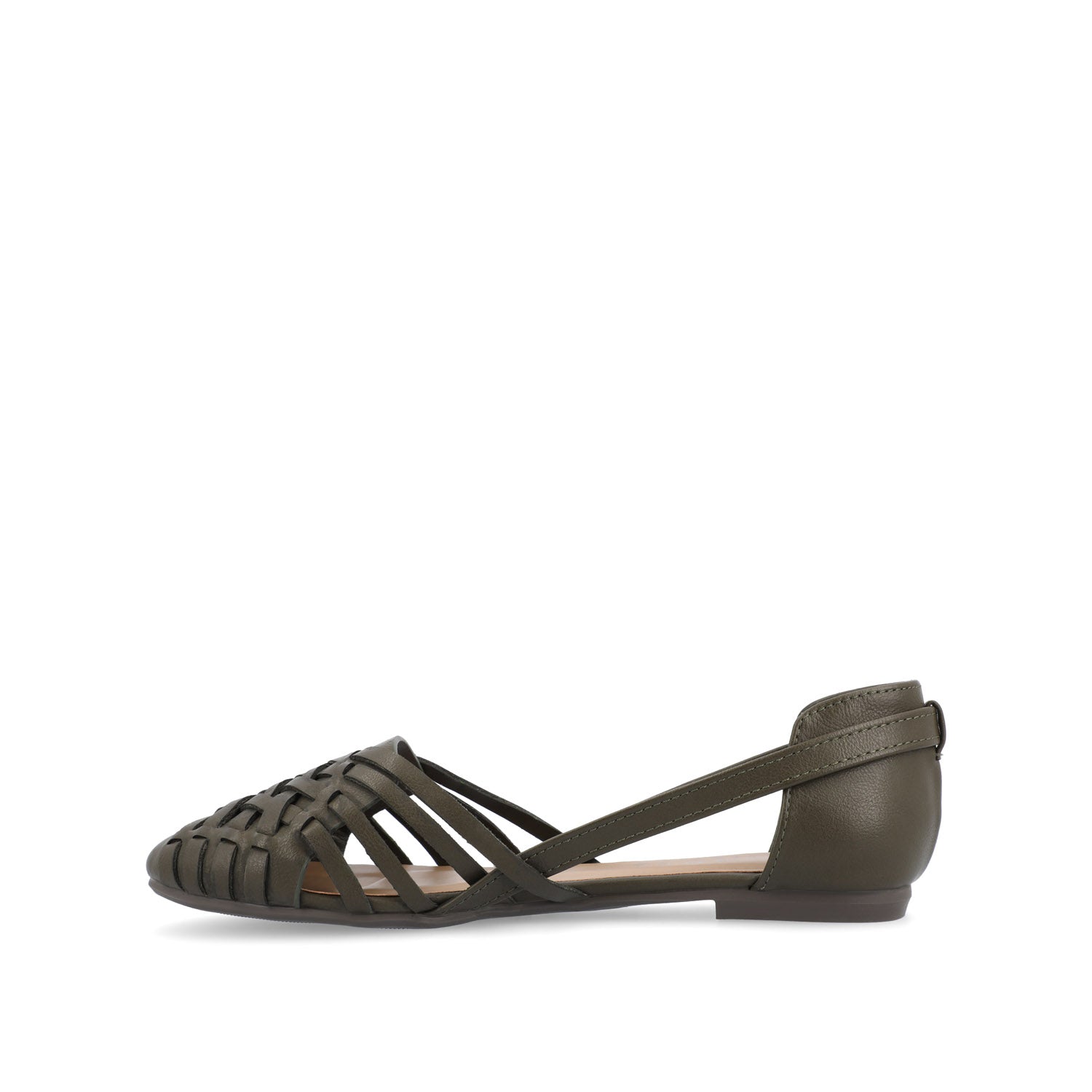 EKKO WOVEN FLATS IN VEGAN LEATHER