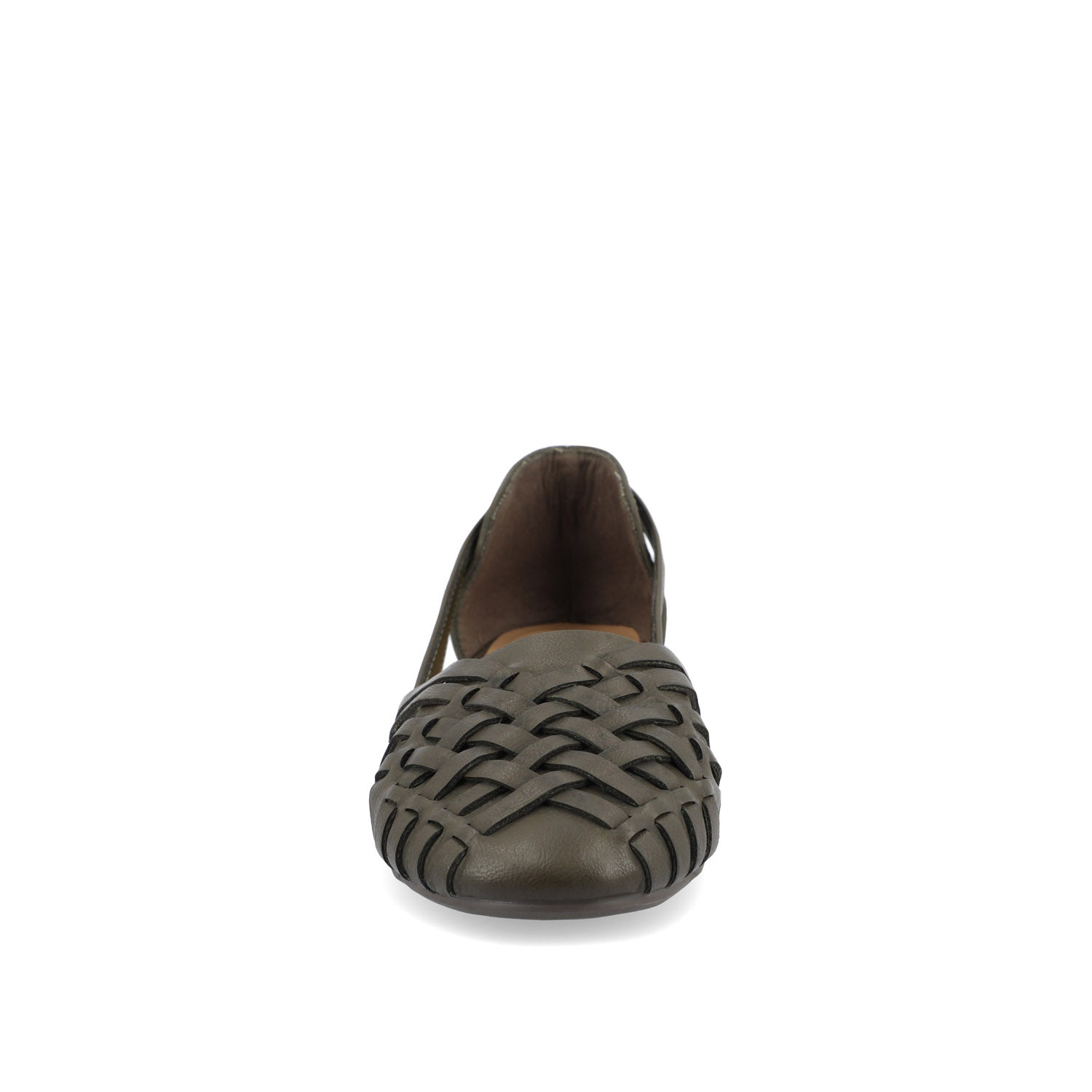 EKKO WOVEN FLATS IN VEGAN LEATHER