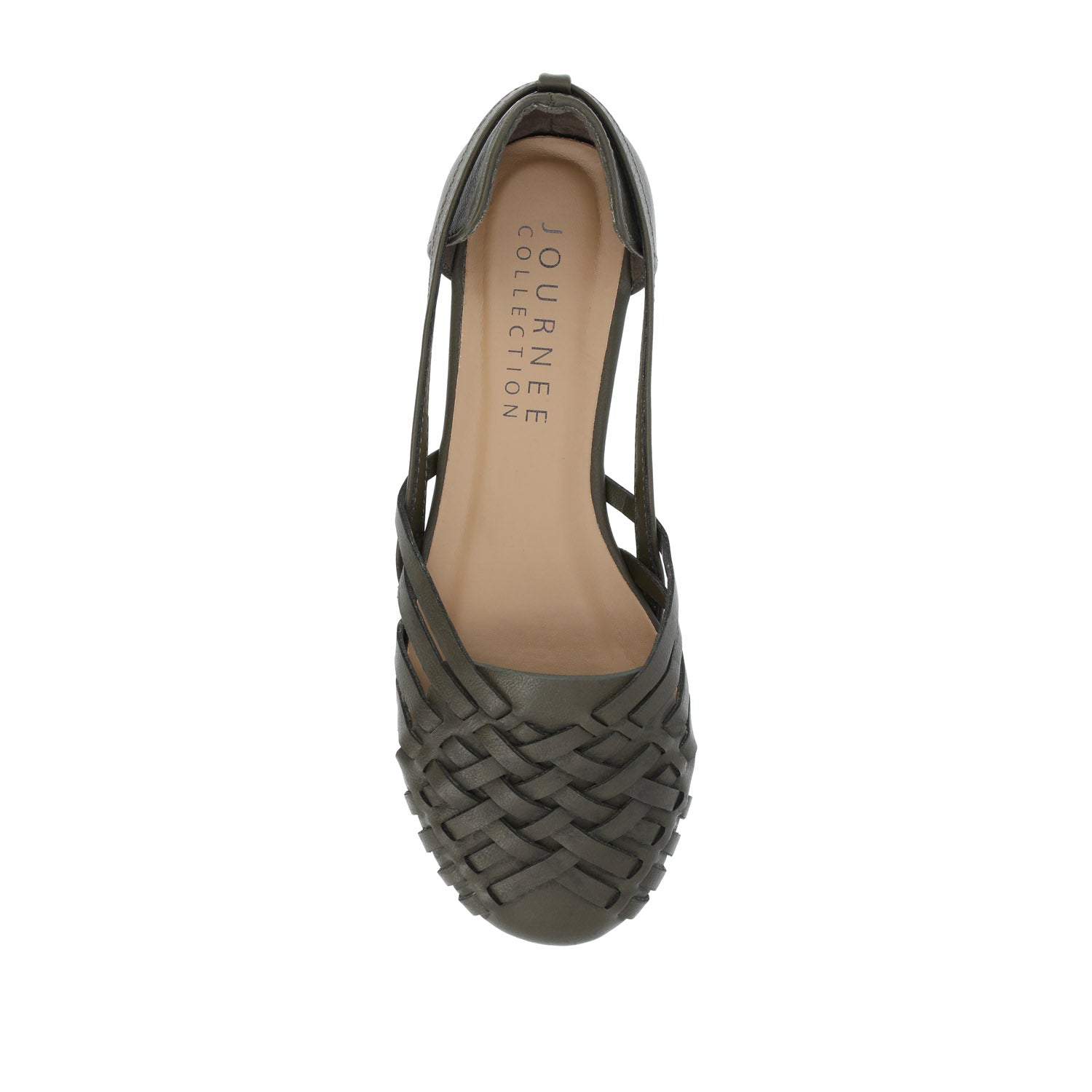 EKKO WOVEN FLATS IN VEGAN LEATHER