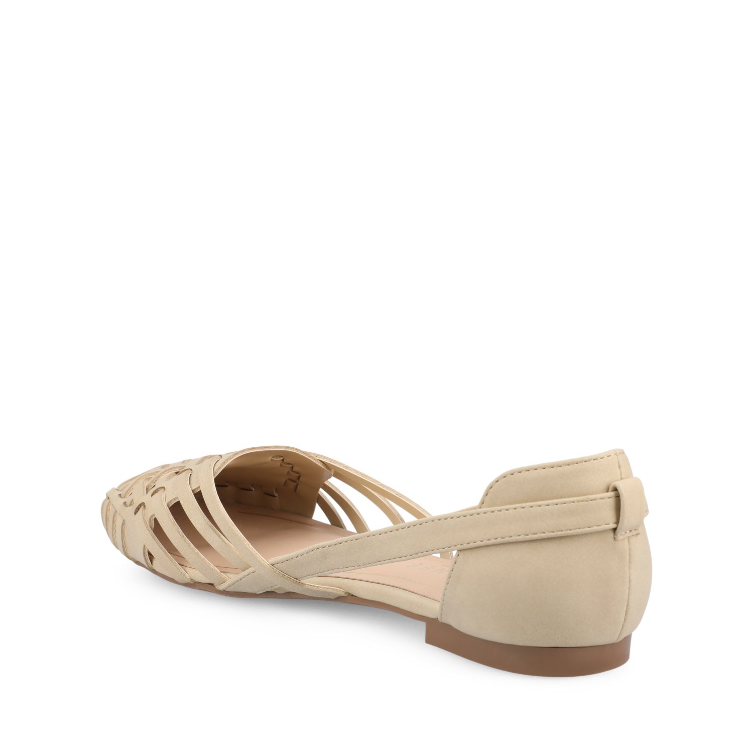 EKKO WOVEN FLATS IN VEGAN LEATHER - Sand Nubuck
