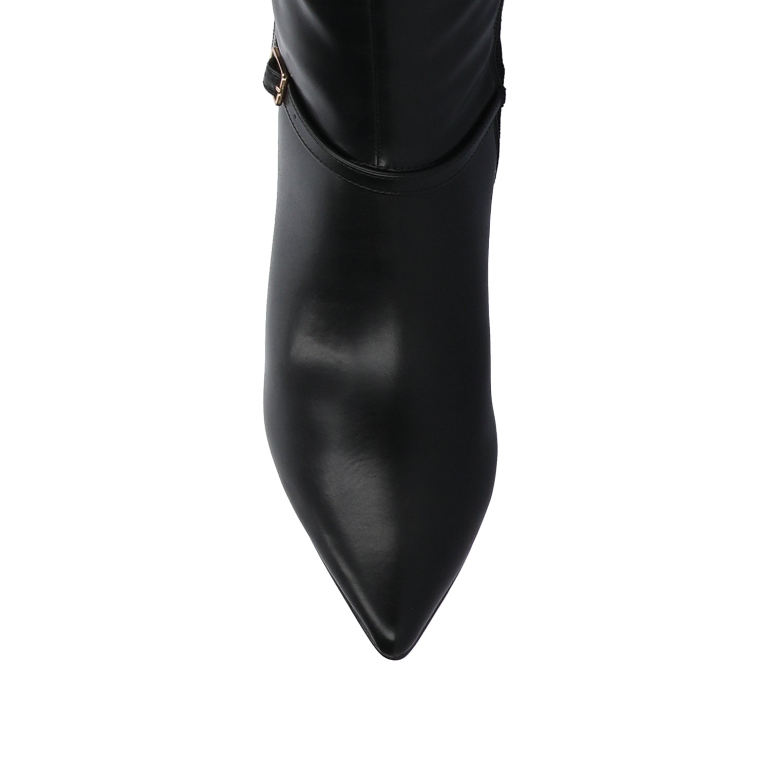 ELARA KNEE HIGH DRESS BOOT IN WIDE-Black