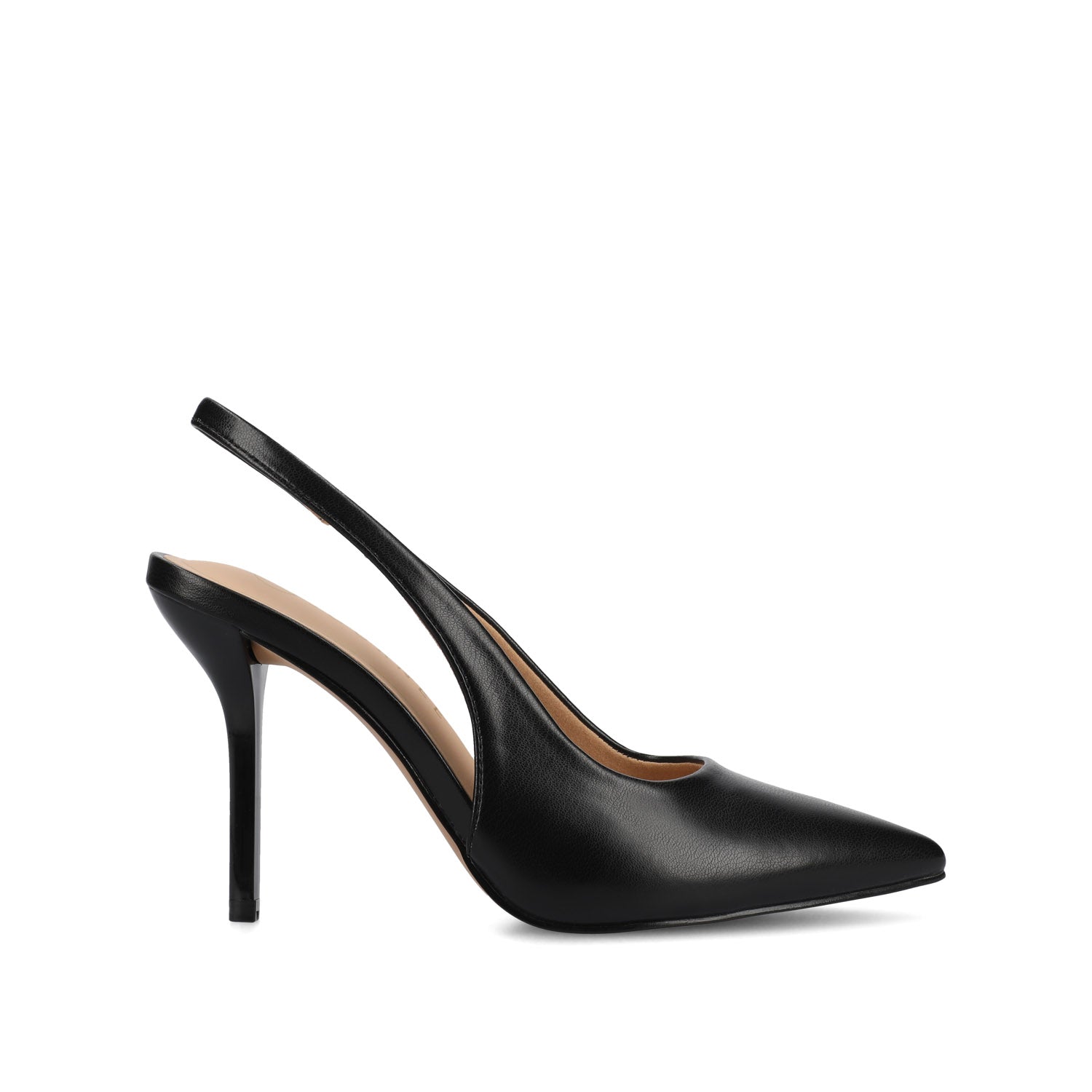 ELENNEY SLINGBACK STILETTO HEELS - Black PU