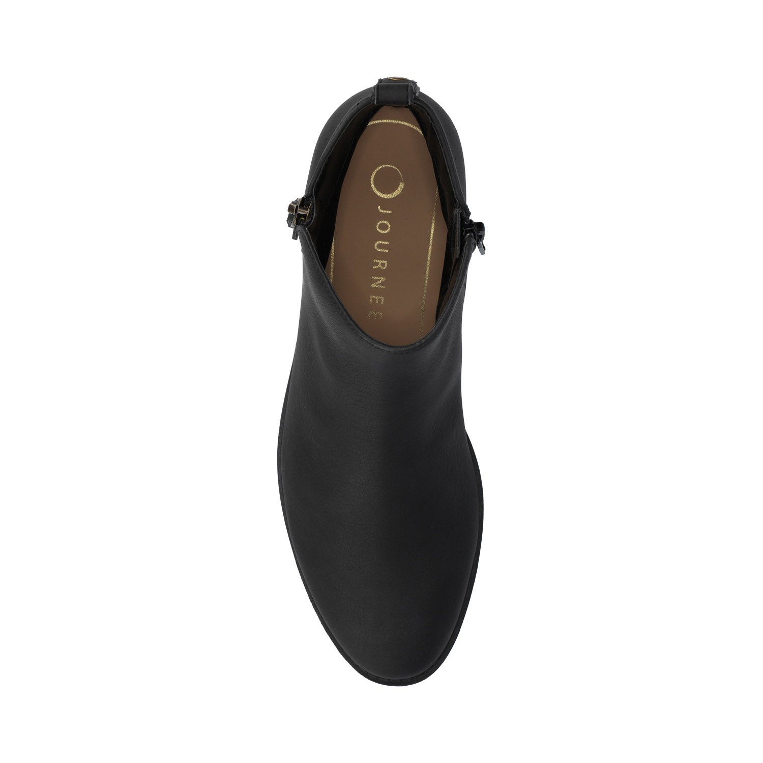 ELLIS ZIP UP FAUX LEATHER BOOTIES IN WIDE