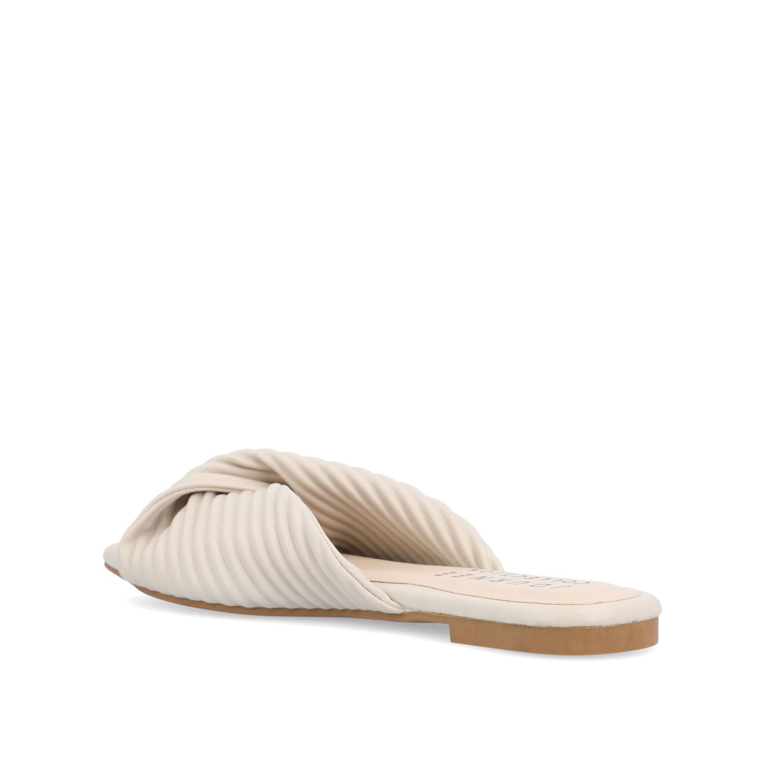 EMALYNN SLIDE SANDALS IN VEGAN LEATHER - Sand PU