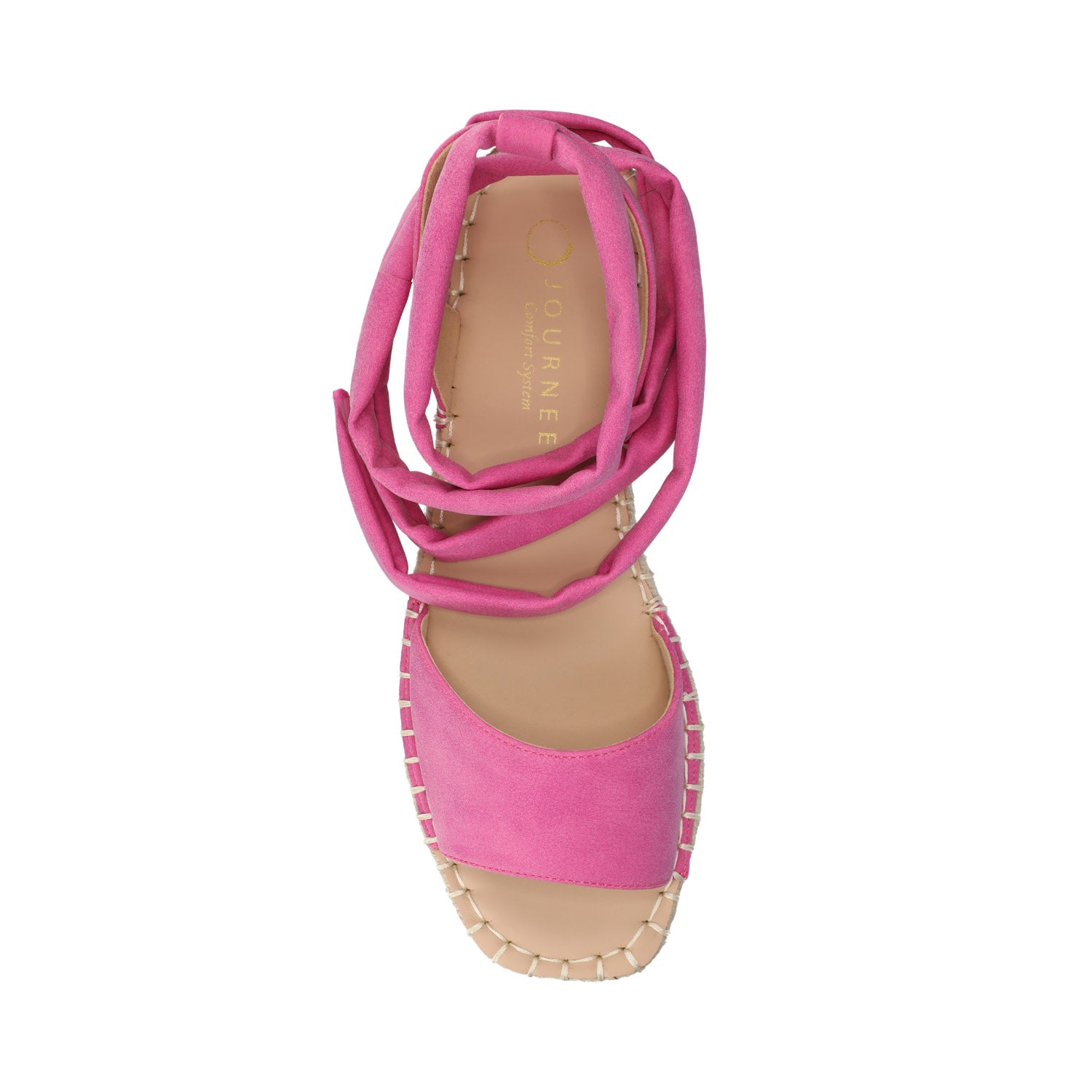 EMELIE ESPADRILLE SANDALS IN WIDE - Hot Pink