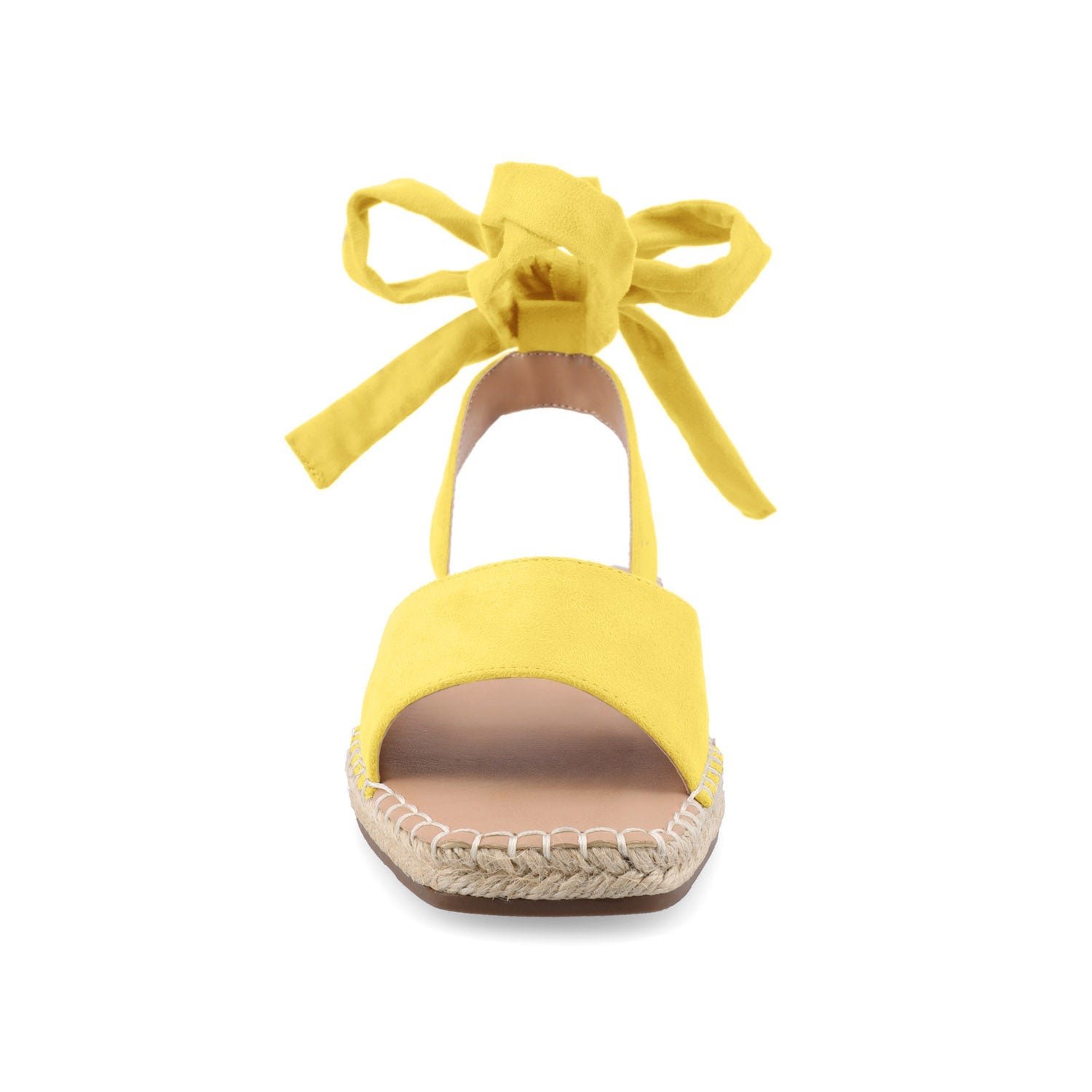 EMELIE ESPADRILLE SANDALS IN WIDE - Yellow2 Faux