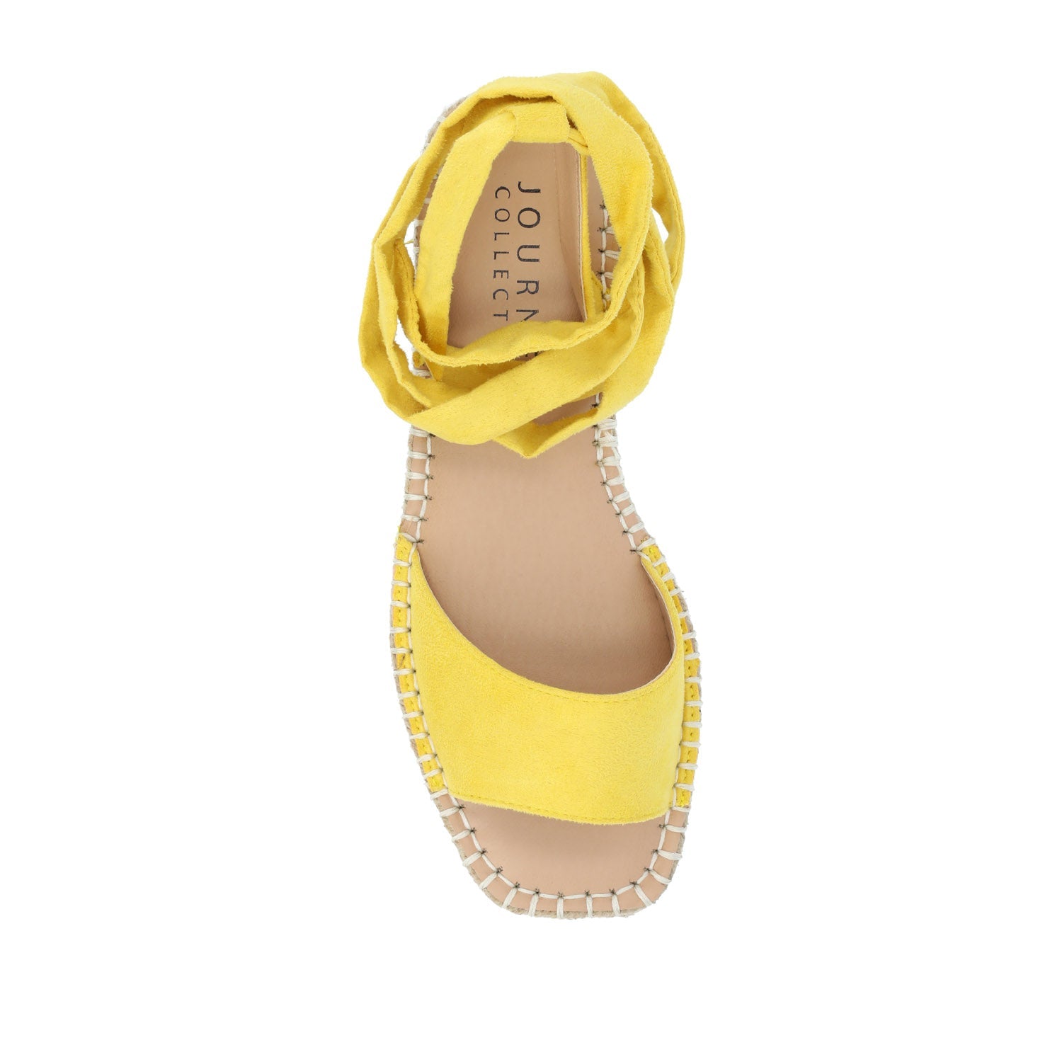 EMELIE ESPADRILLE SANDALS IN WIDE - Yellow2 Faux