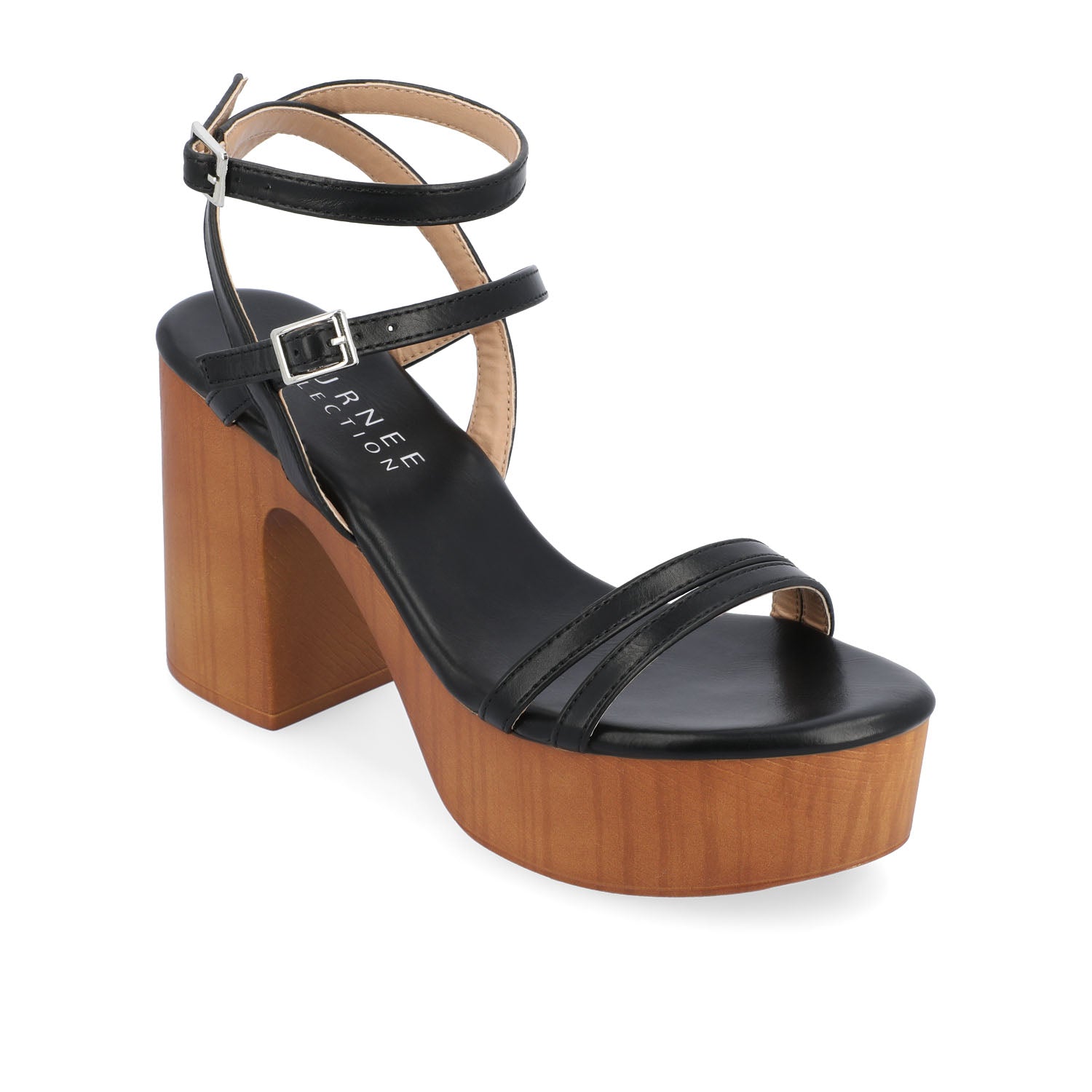 EMERYNN HEELED SANDALS IN VEGAN LEATHER