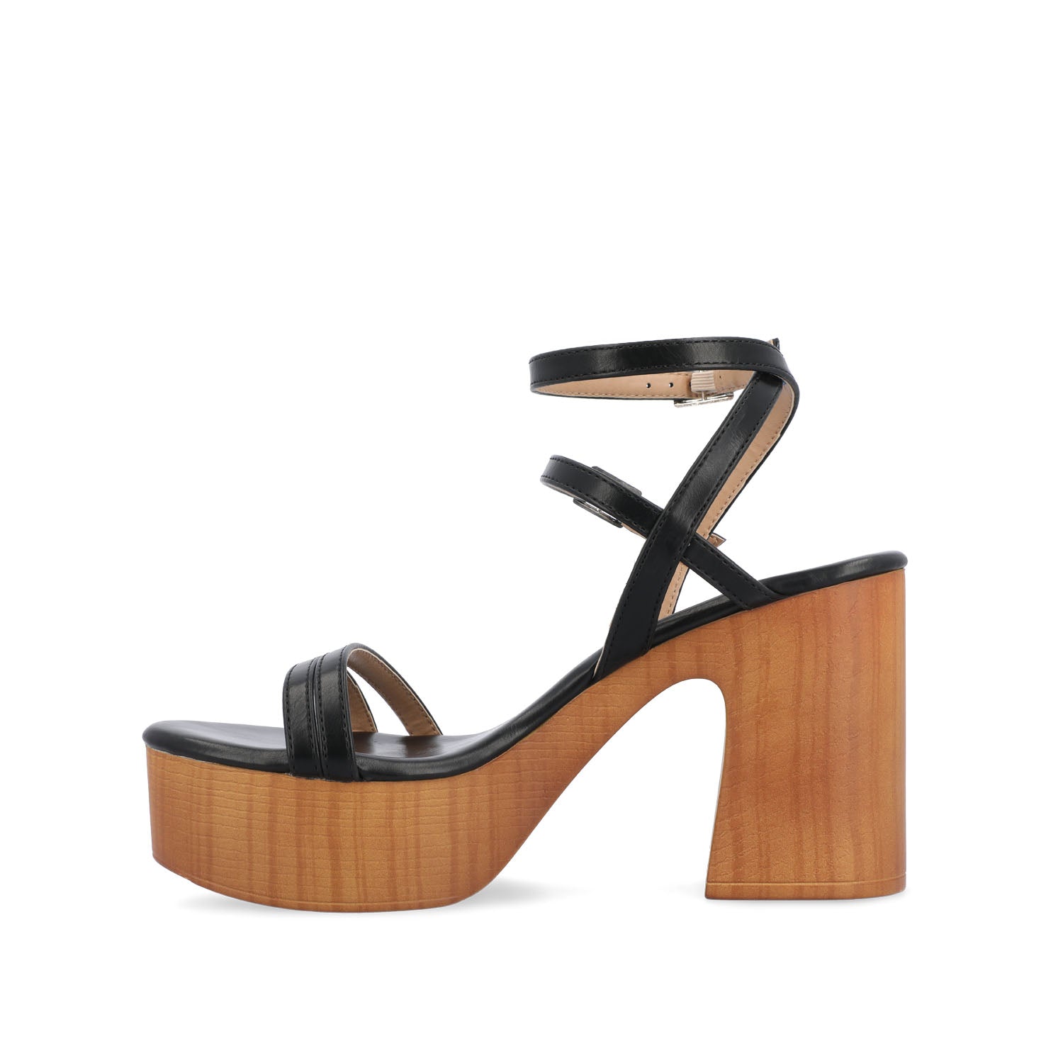 EMERYNN HEELED SANDALS IN VEGAN LEATHER - Black
