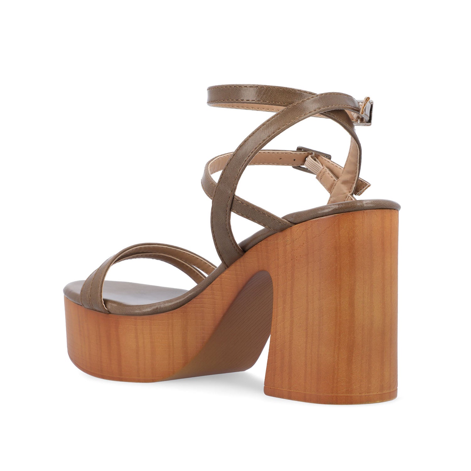 EMERYNN HEELED SANDALS IN VEGAN LEATHER
