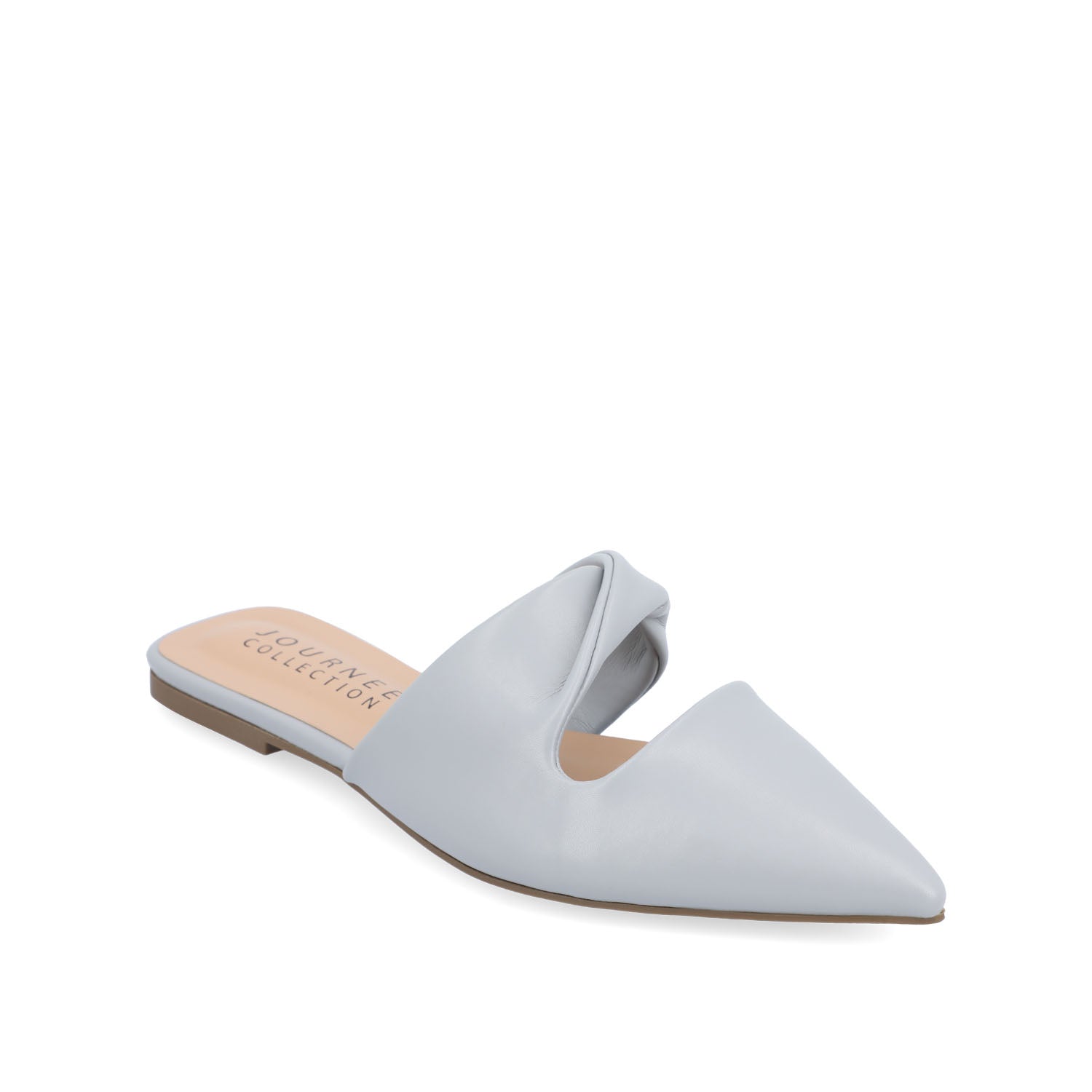 ENNISS MULE FLATS IN VEGAN LEATHER - Blush