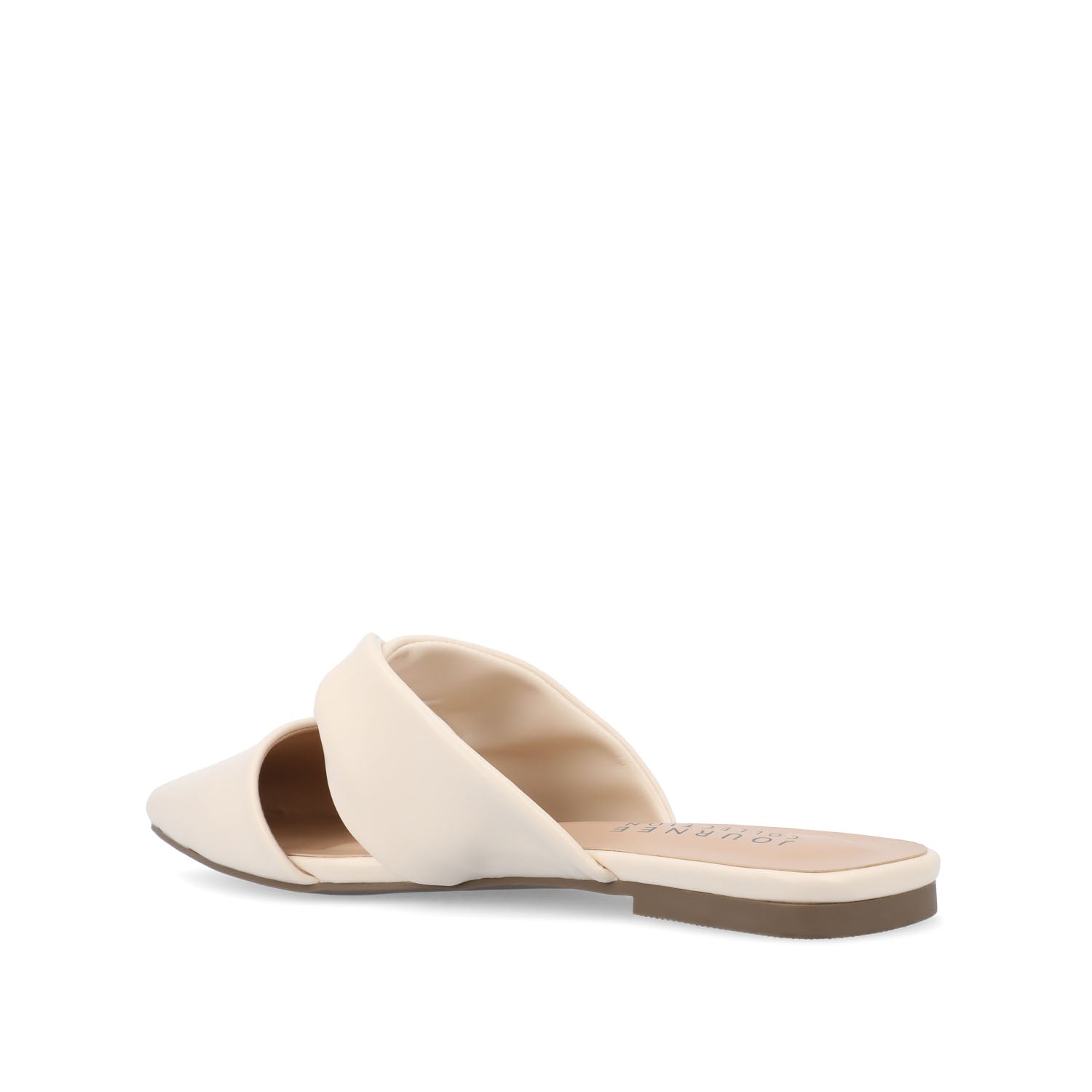 ENNISS MULE FLATS IN VEGAN LEATHER - Bone