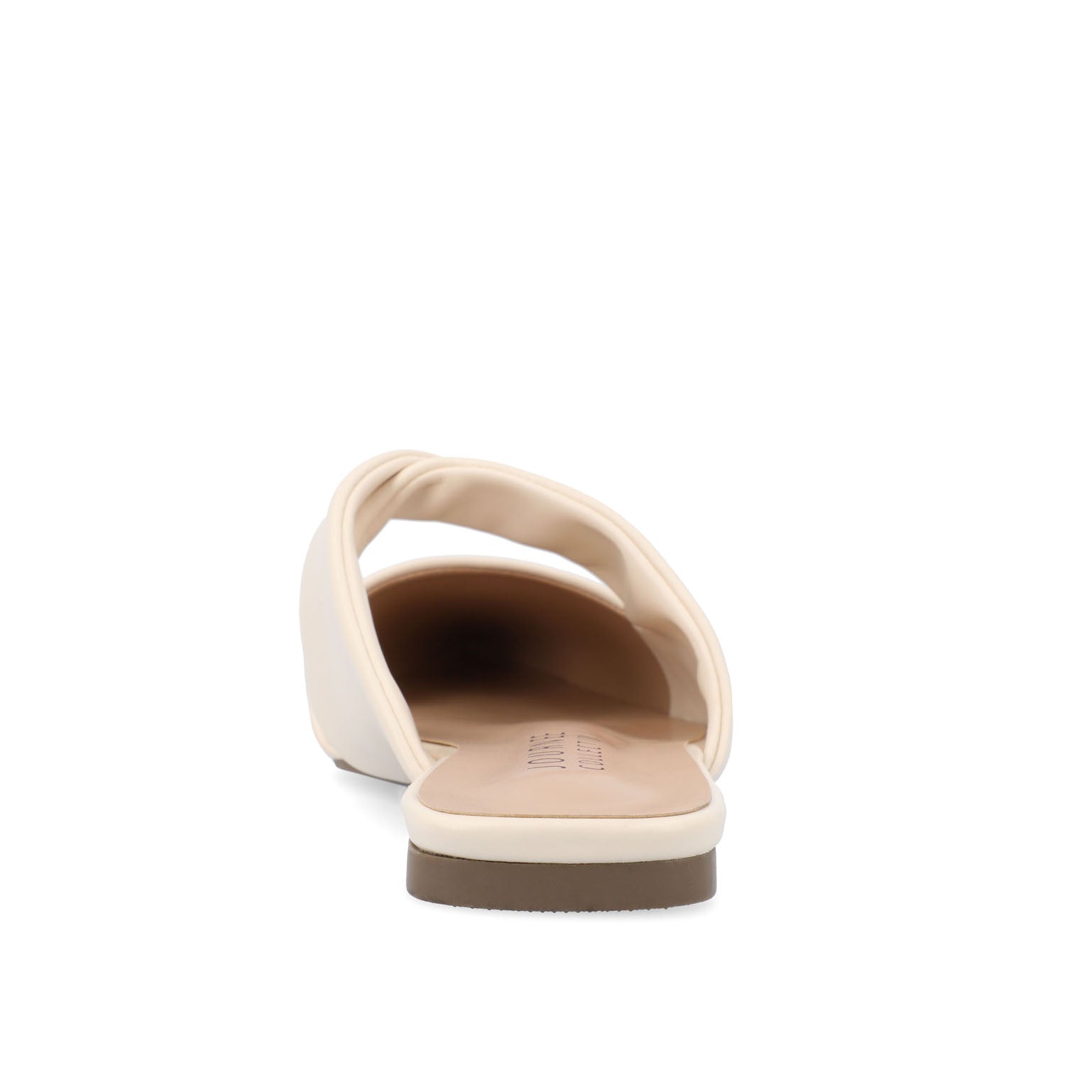 ENNISS MULE FLATS IN VEGAN LEATHER - Bone