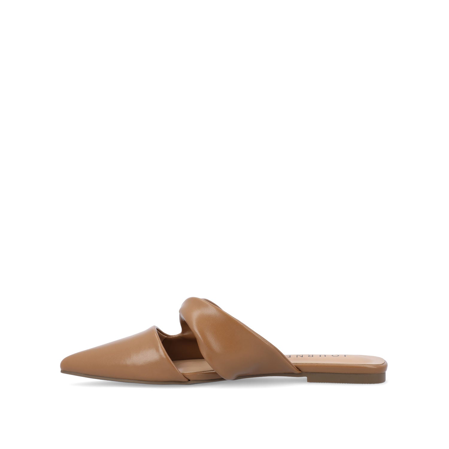 ENNISS MULE FLATS IN VEGAN LEATHER - Brown