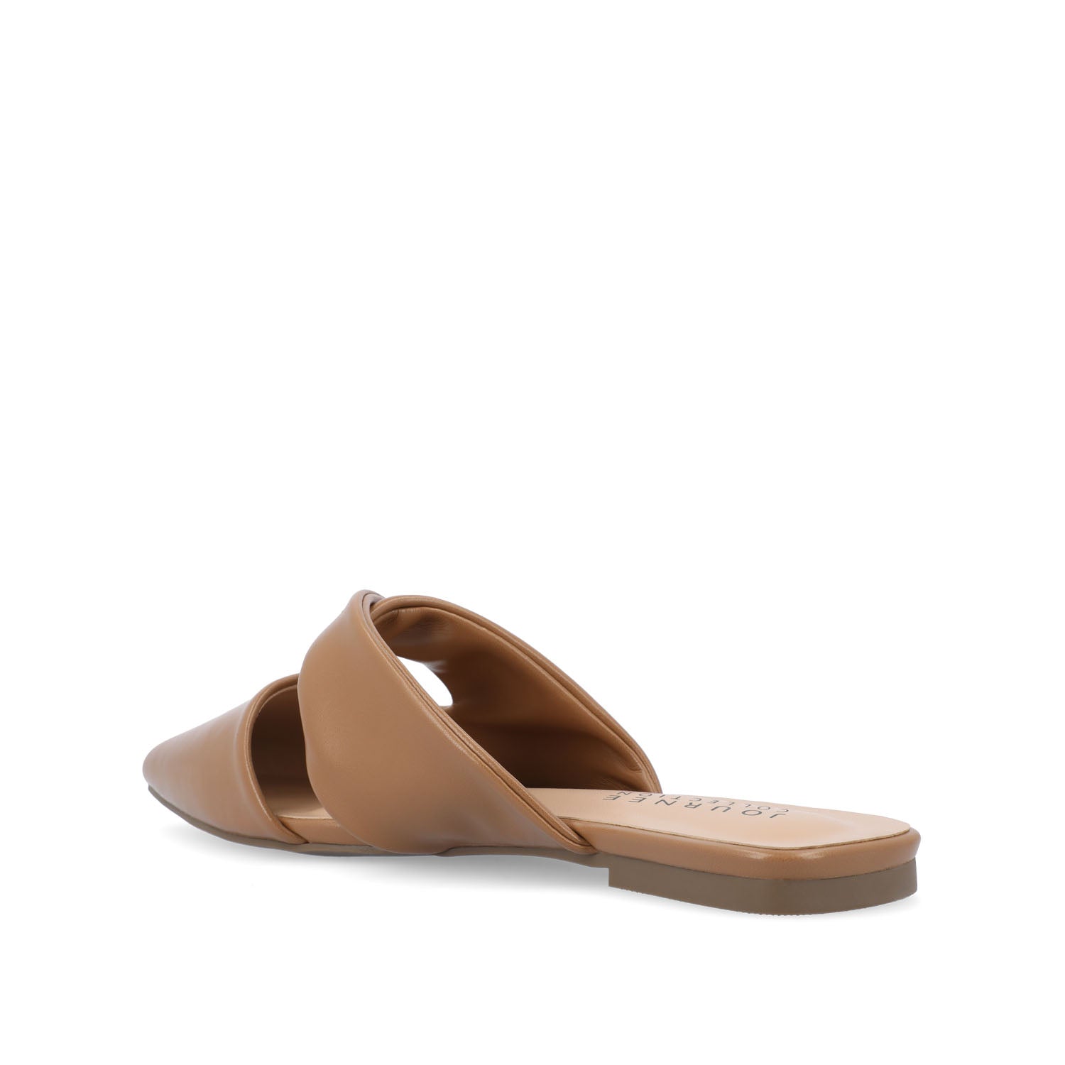 ENNISS MULE FLATS IN VEGAN LEATHER - Brown
