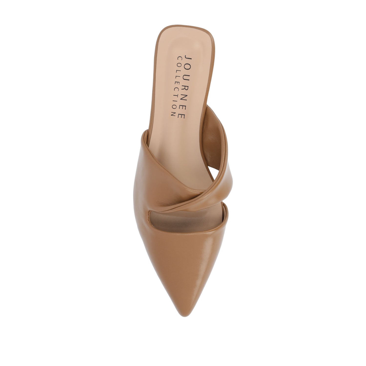 ENNISS MULE FLATS IN VEGAN LEATHER - Brown