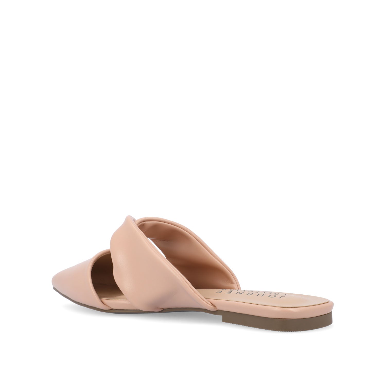 ENNISS MULE FLATS IN VEGAN LEATHER - Blush