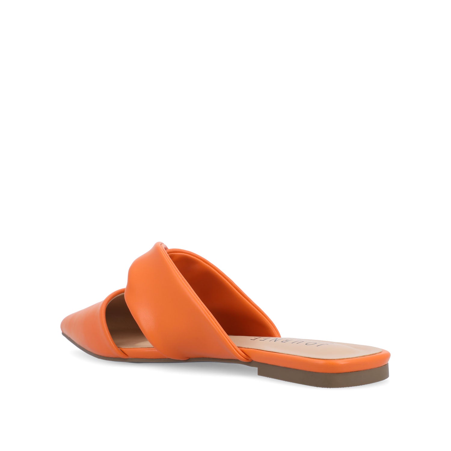 ENNISS MULE FLATS IN VEGAN LEATHER - Orange