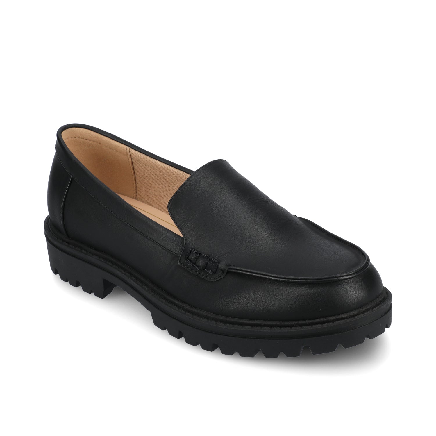 ERIKA SLIP ON LOAFER - Black PU