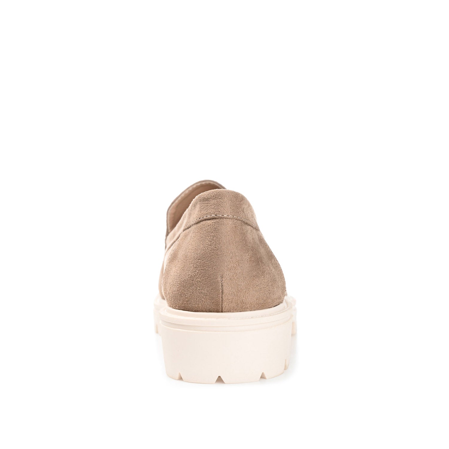 ERIKA LOAFER FLATS IN FAUX SUEDE - Taupe Suede