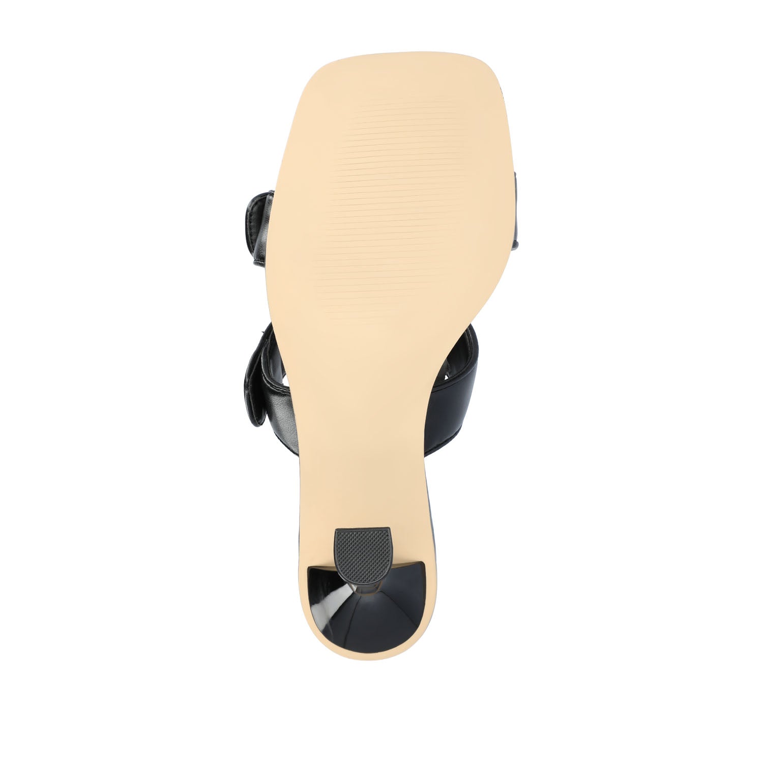 ESSEY HEELED DUAL STRAP SANDALS IN VEGAN LEATHER