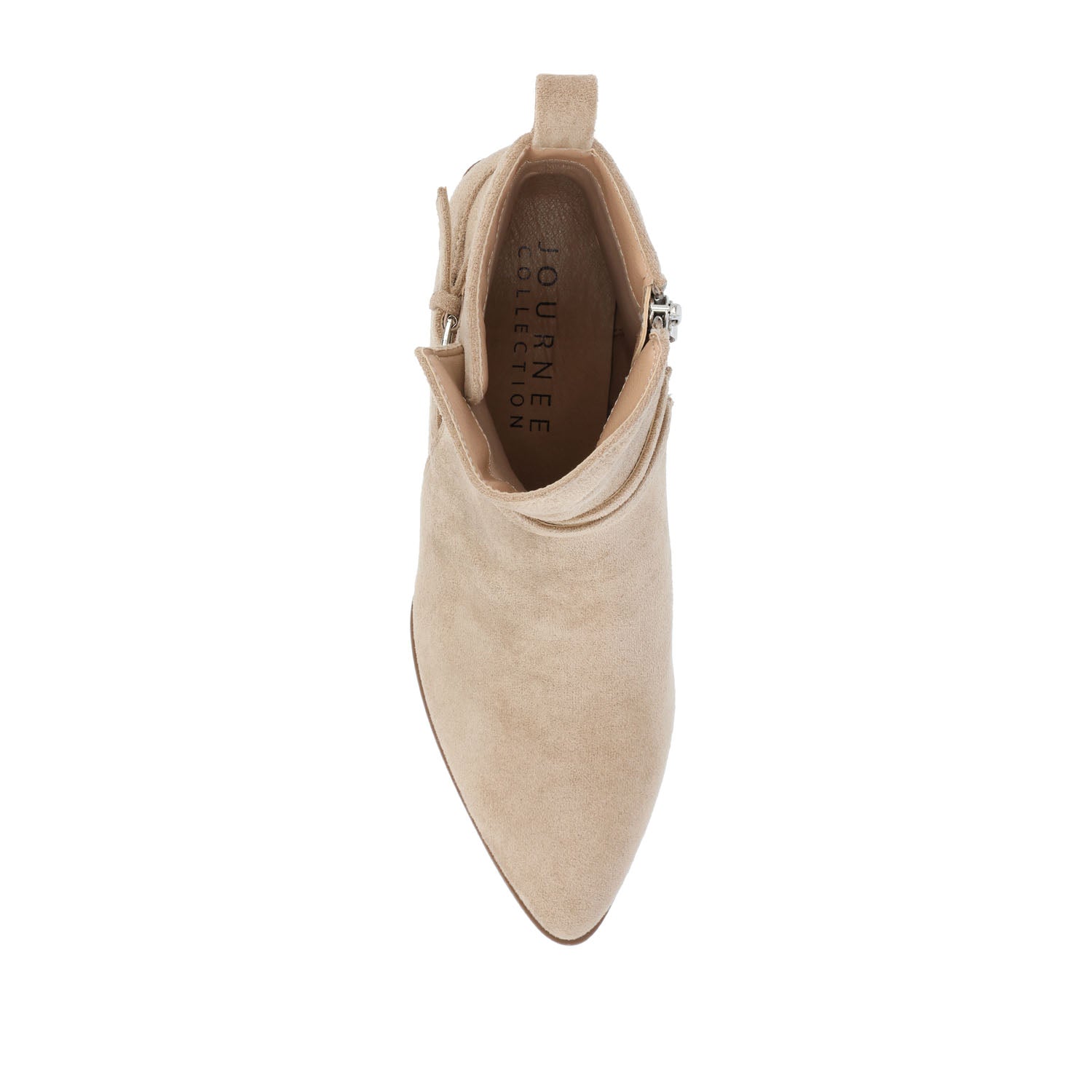 ESTELLE BLOCK HEELED BOOTIES IN VEGAN LEATHER
